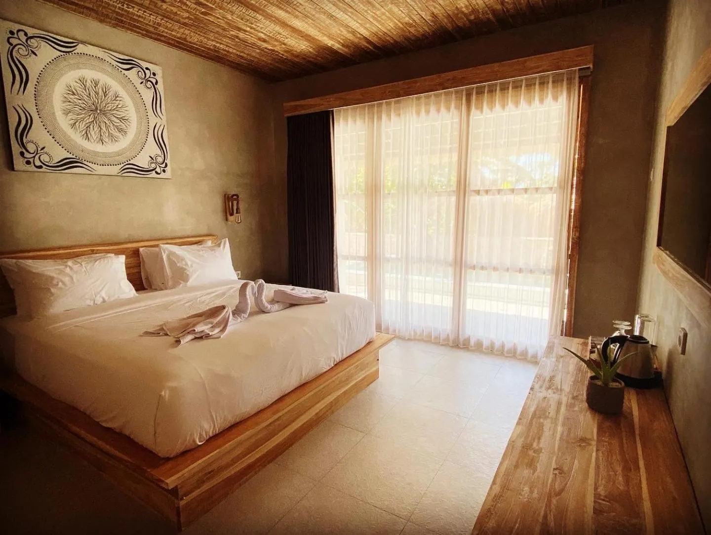 Bedroom in Golden Garuda Cottages