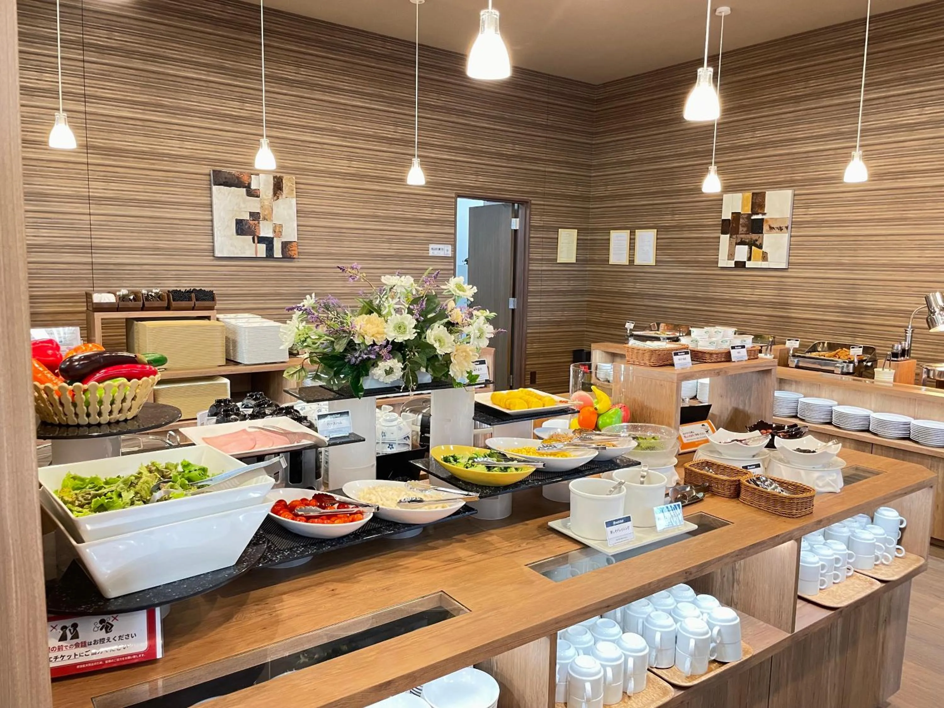 Buffet breakfast in Hotel Route Inn Mitsuke -Nakanoshima Mitsuke Inter-