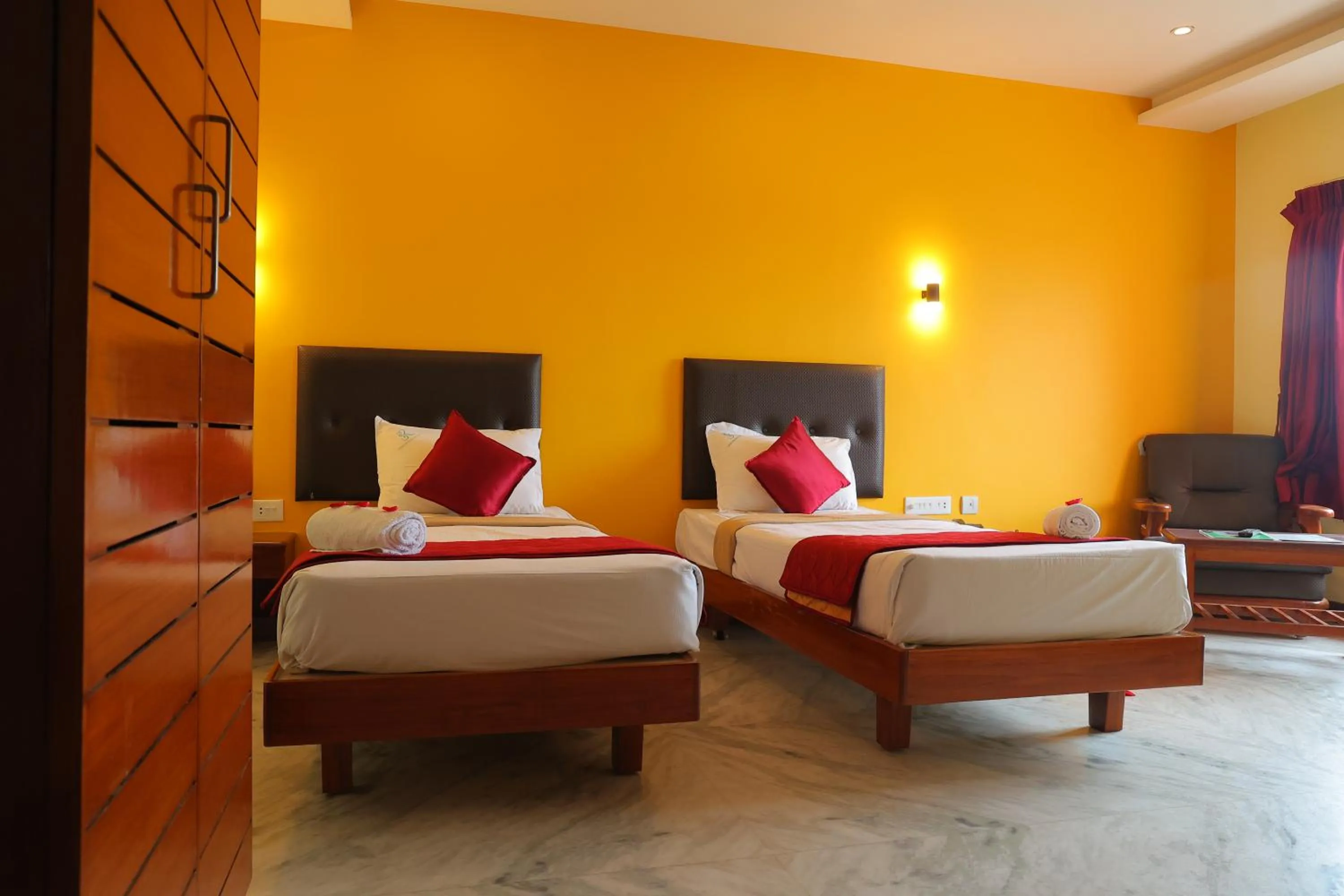 Bedroom, Bed in Pondy Southern Residency