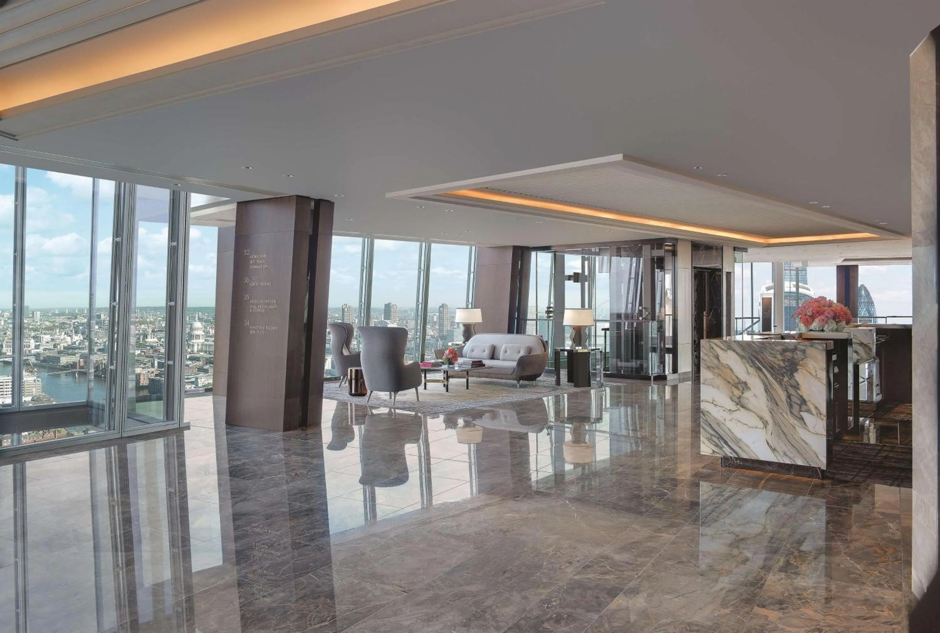 Lobby or reception in Shangri-La The Shard, London