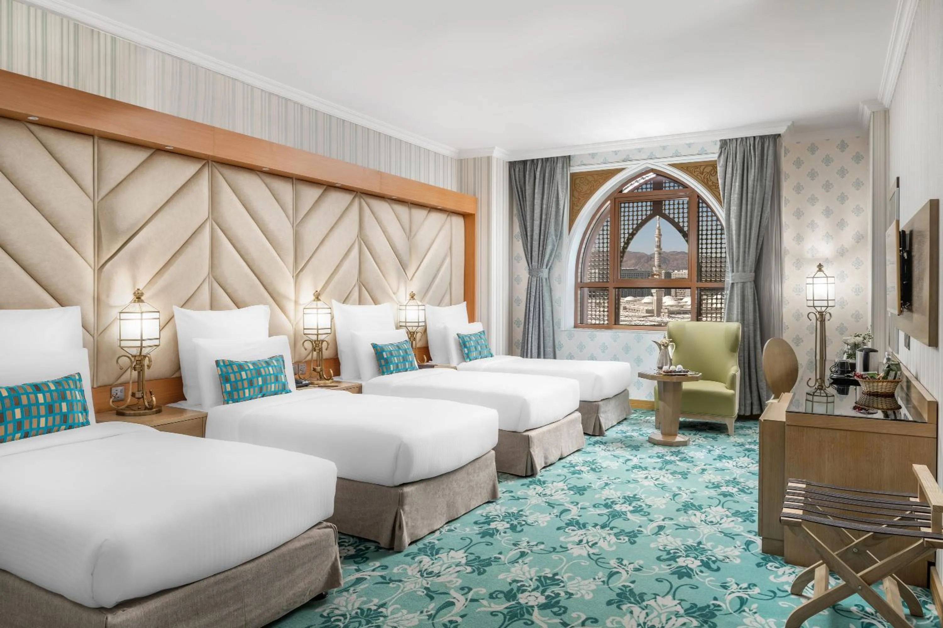 Bed in Elaf Al Taqwa Hotel