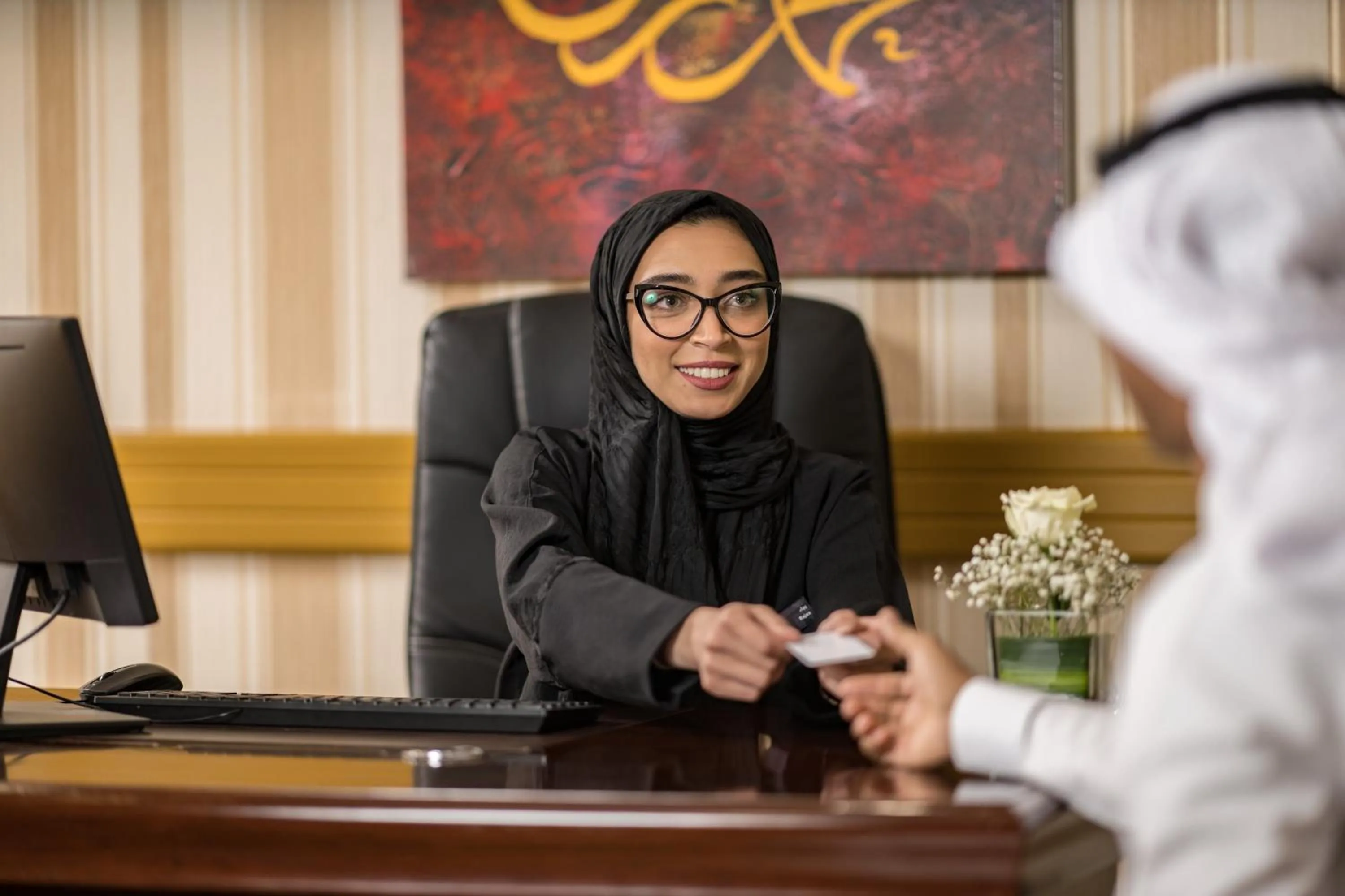 Staff in Elaf Al Taqwa Hotel