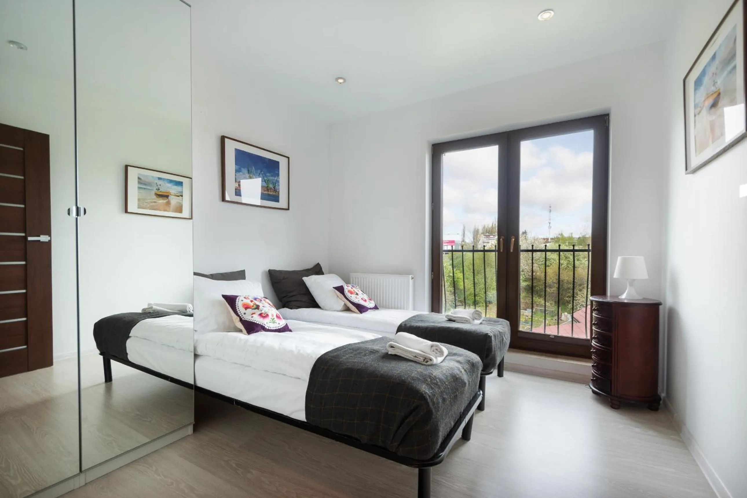 Bed in Rezydencja Wind Rose - luxury ApartHotel Gdansk