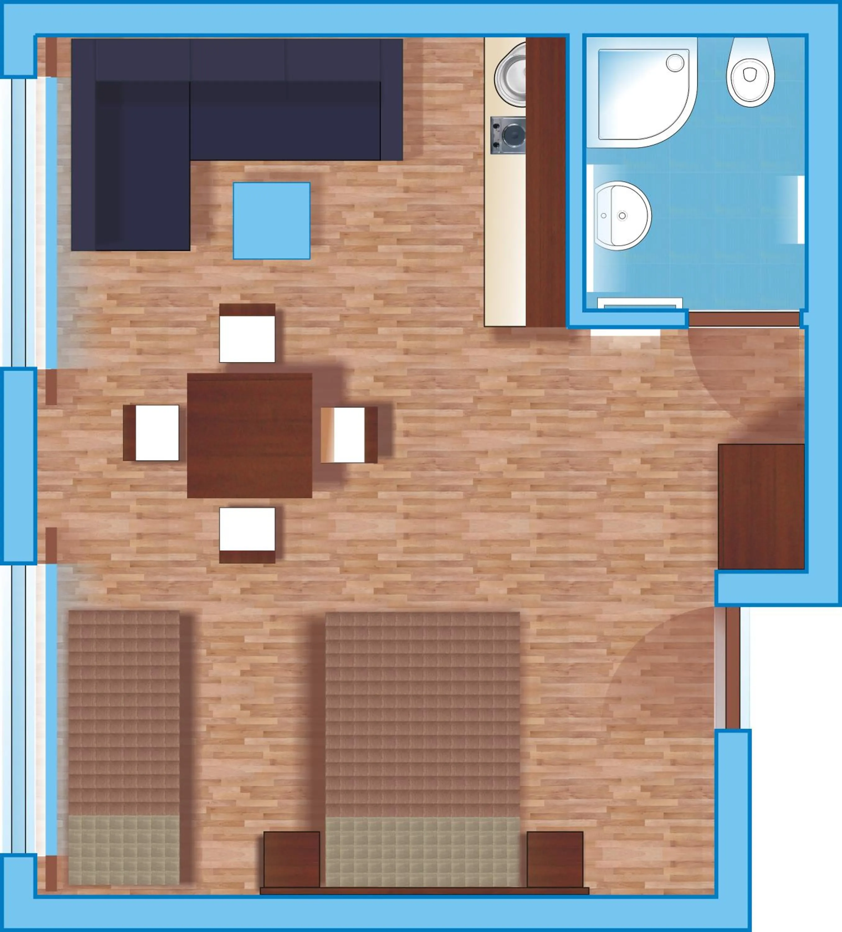 Floor plan in Kompleks Apartament-Serwis