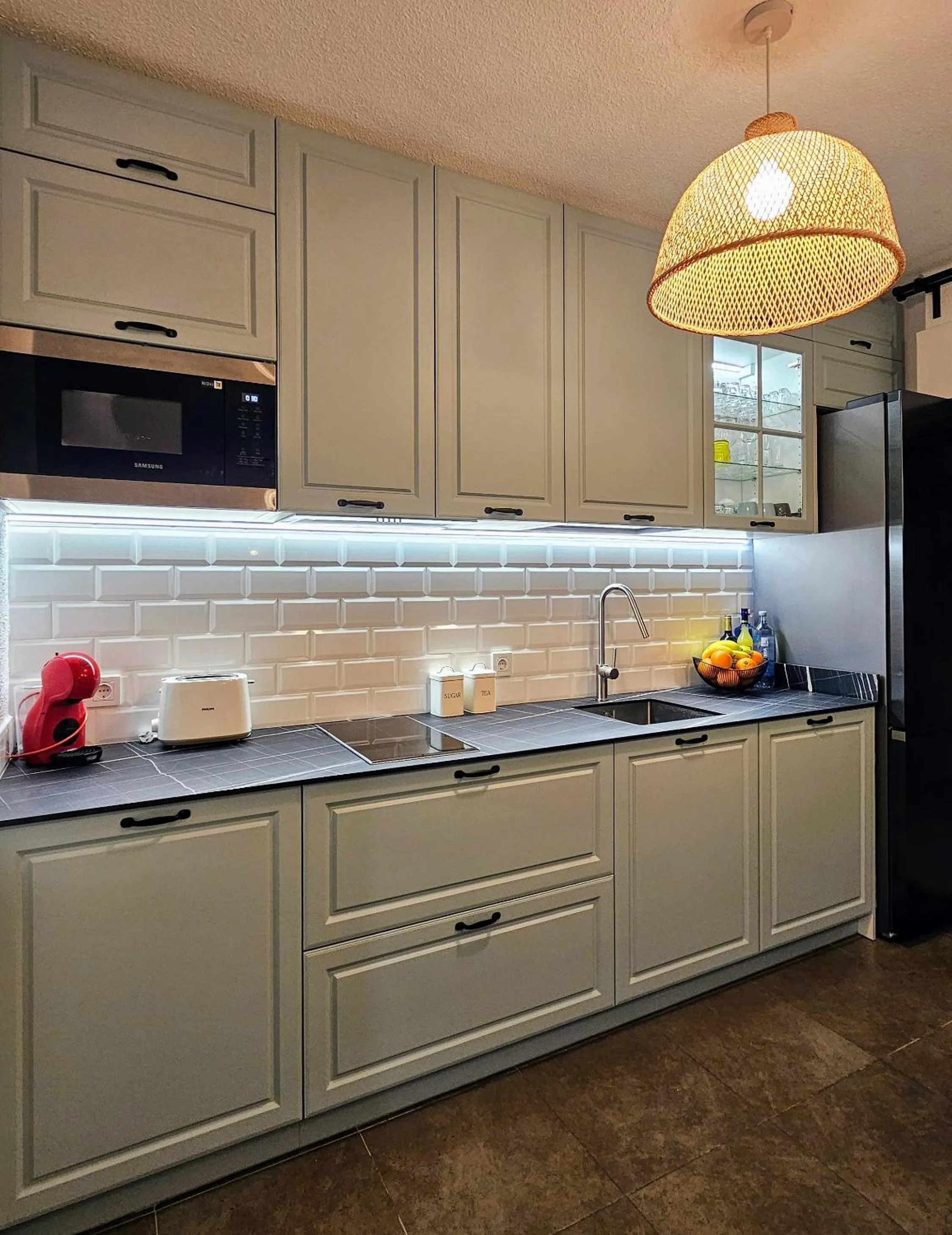Kitchen or kitchenette in Apartamento del Mar - Playa Muchavista