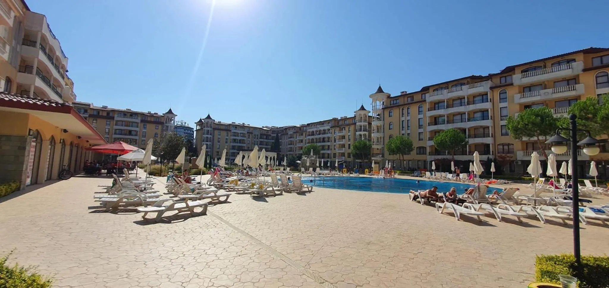 Swimming pool in Royal Sun premium apartment