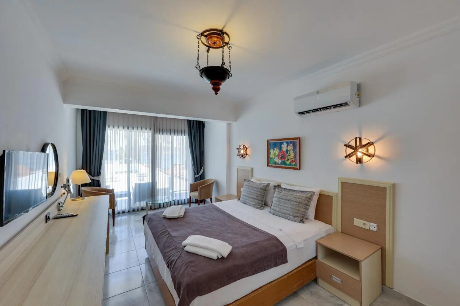 Bedroom, Bed in Sami Beach Hotel- All Inclusive