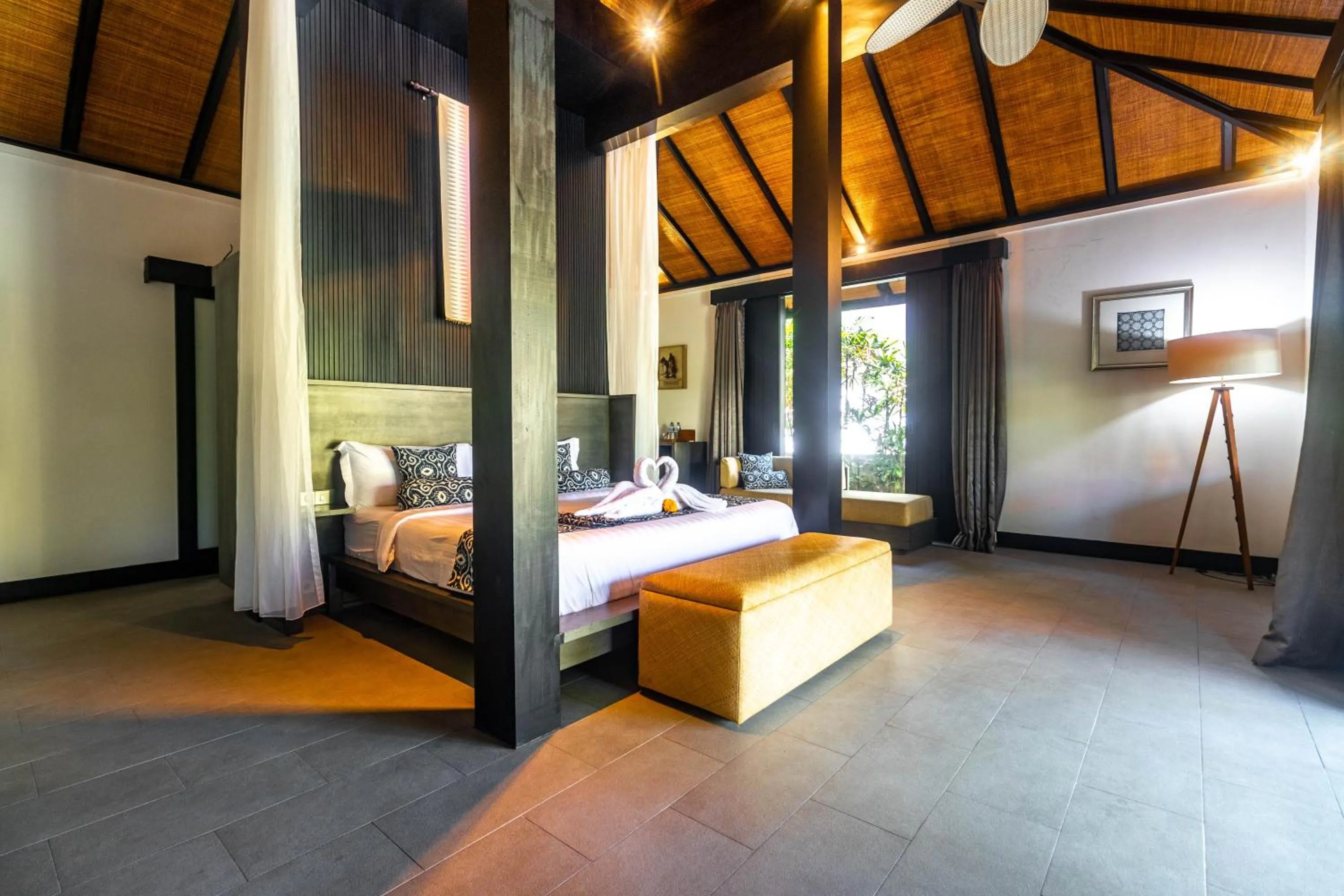 Bed in Surya Melasti Beach Villa