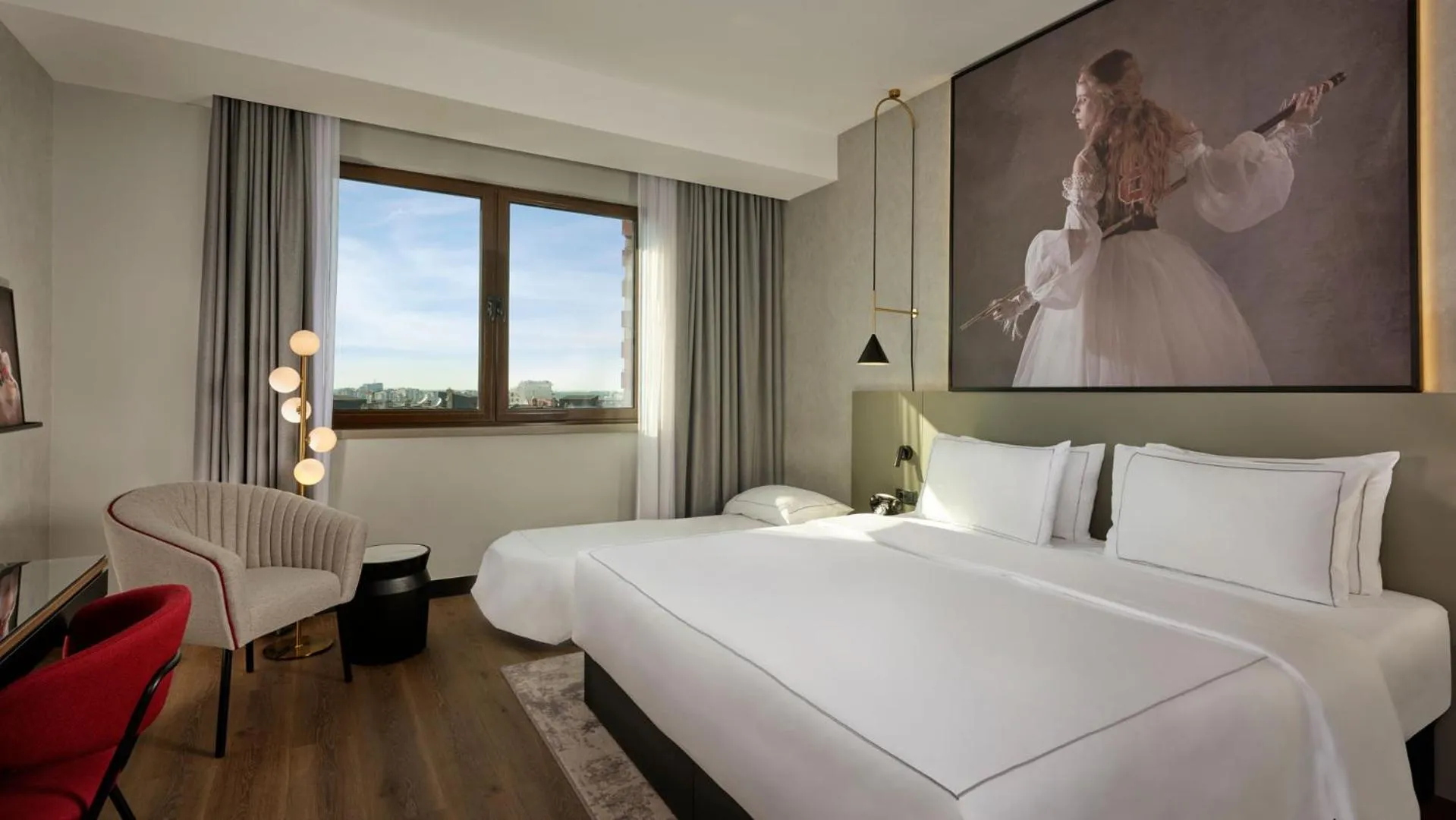 Bed in Radisson RED Belgrade