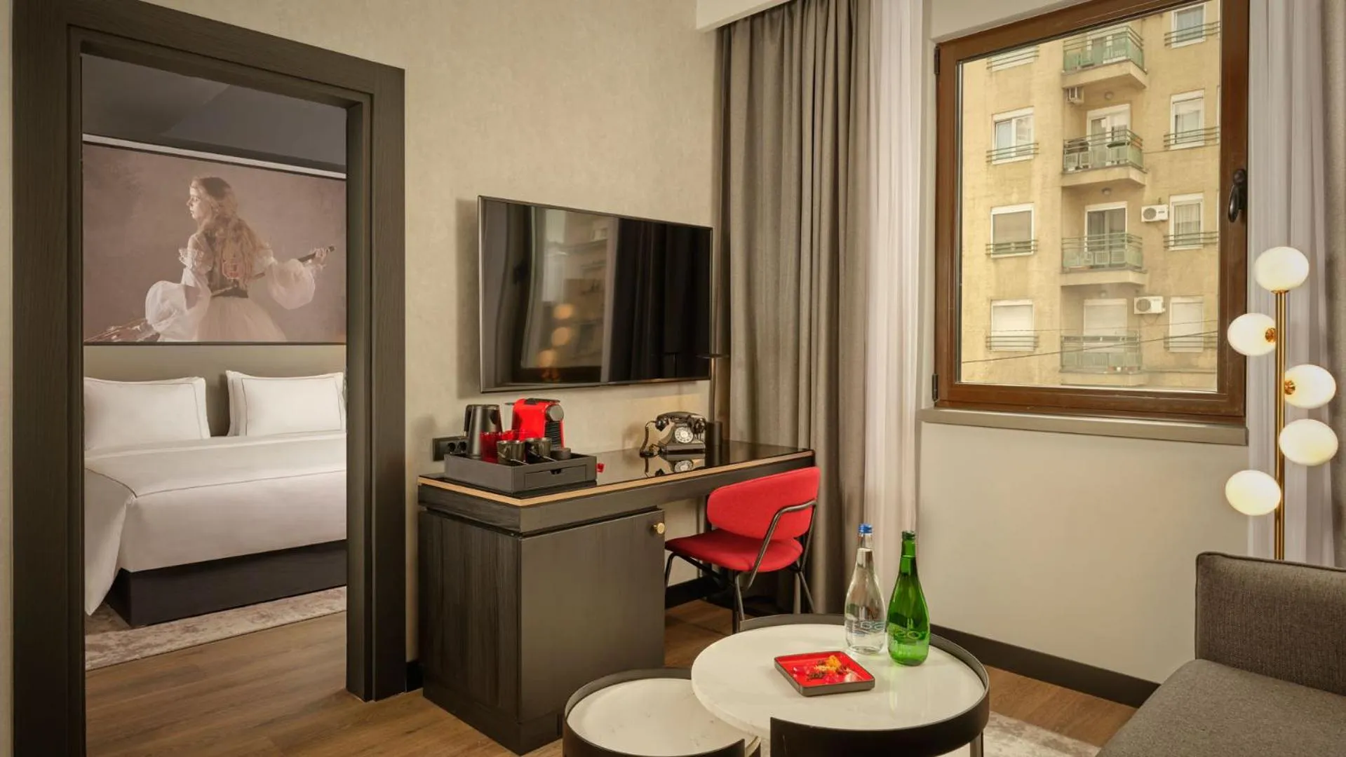 Bed in Radisson RED Belgrade