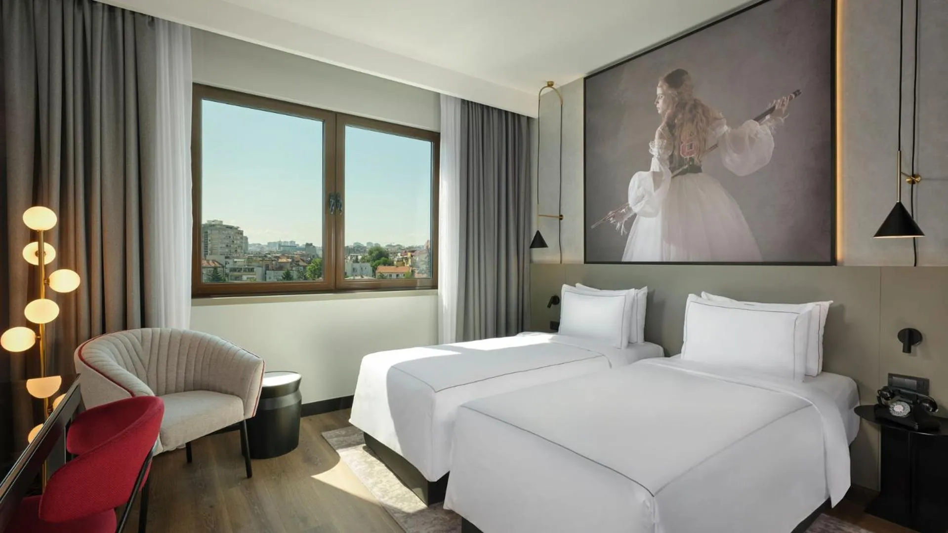 Bed in Radisson RED Belgrade