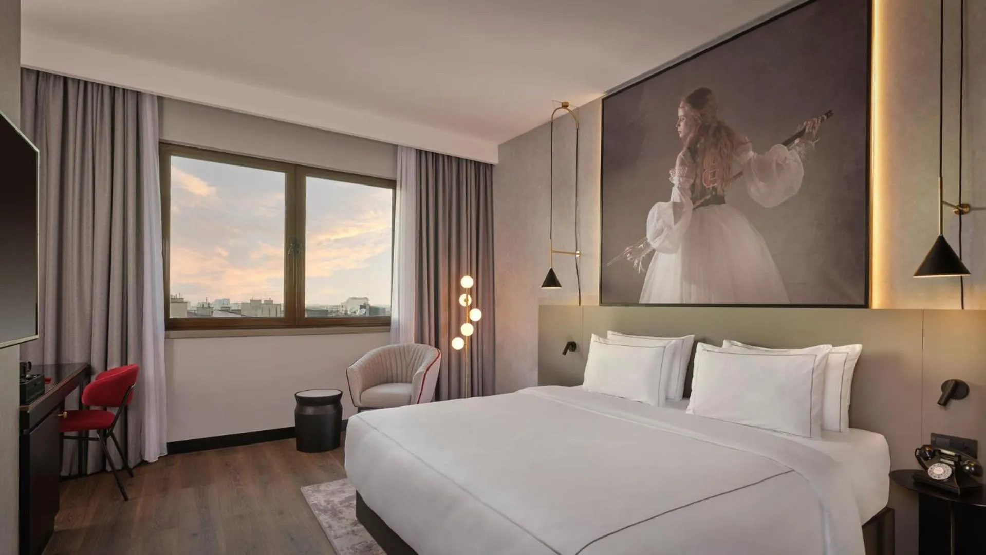 Bed in Radisson RED Belgrade