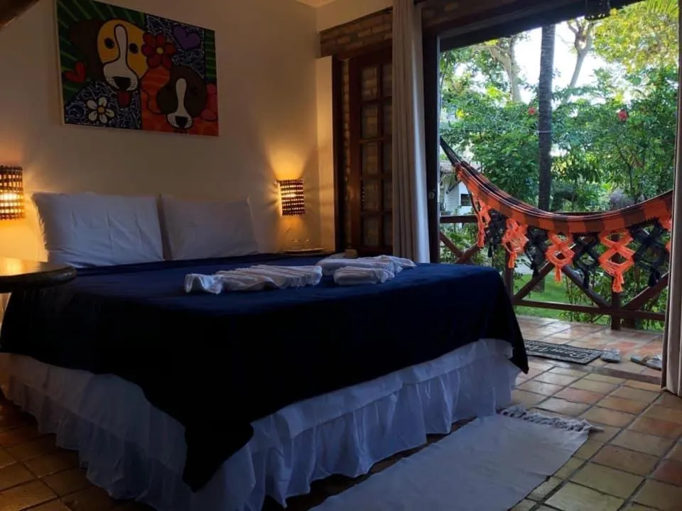 Bed in Pousada Pomar da Pipa