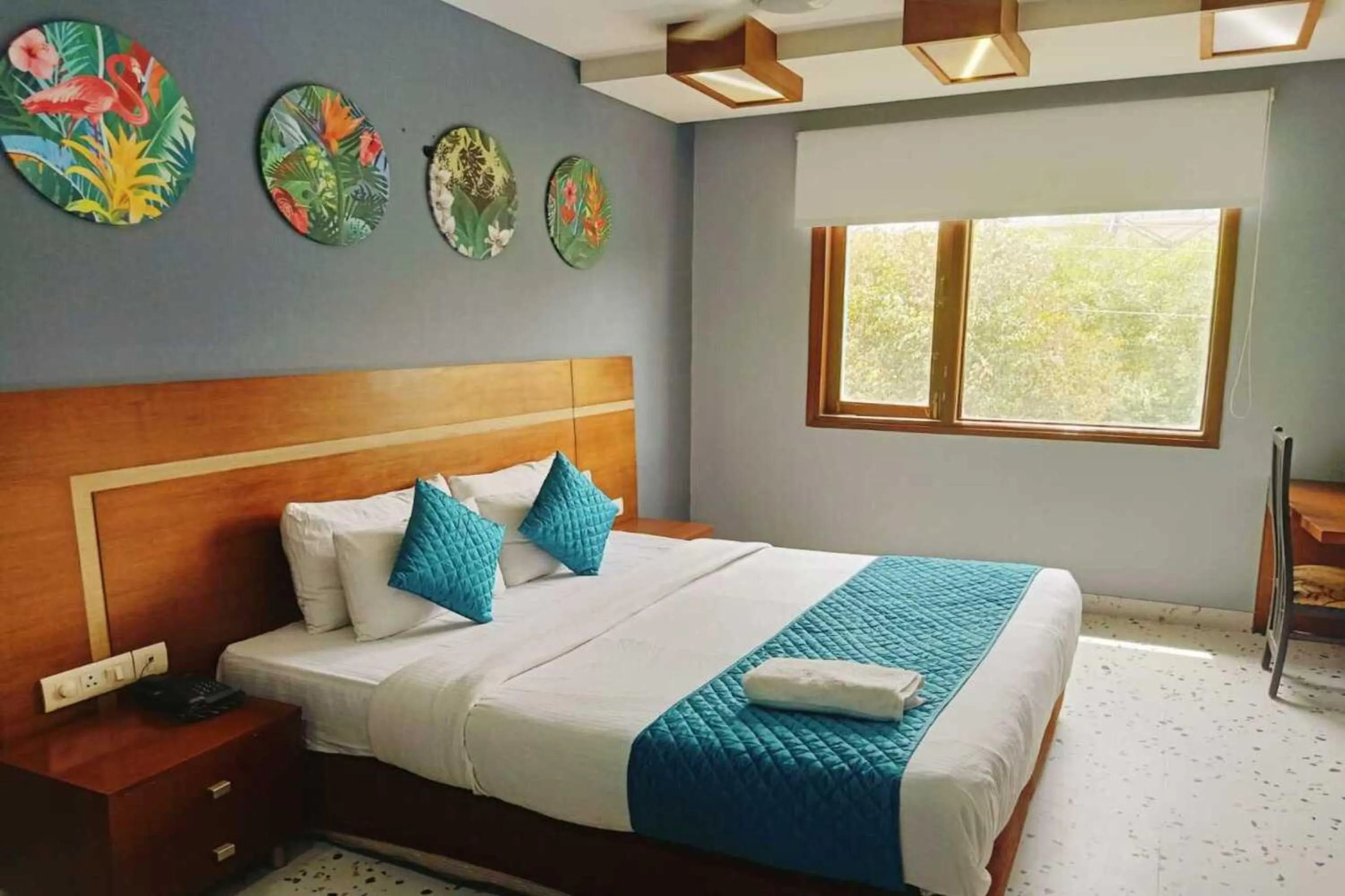 Photo of the whole room, Bed in Asian Suites IFFCO Metro Station Gurugram