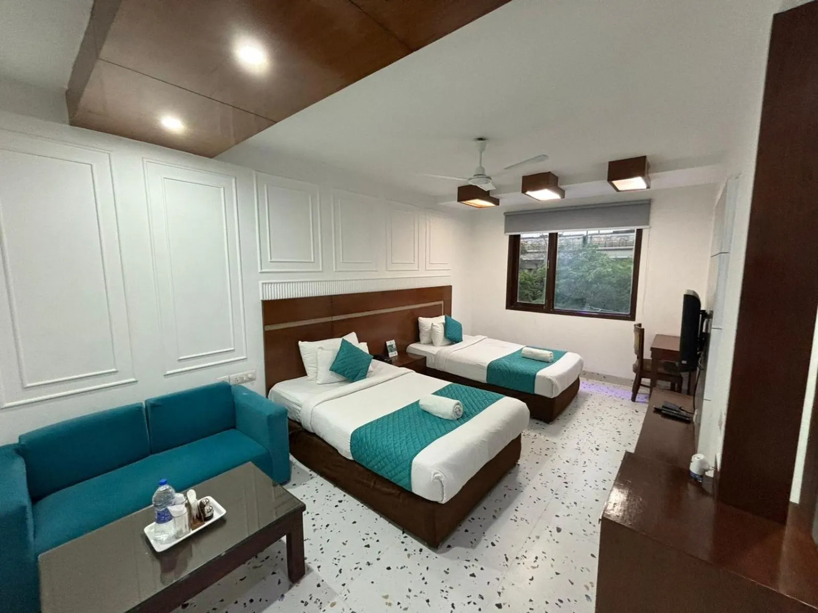 Bedroom, Bed in Asian Suites IFFCO Metro Station Gurugram