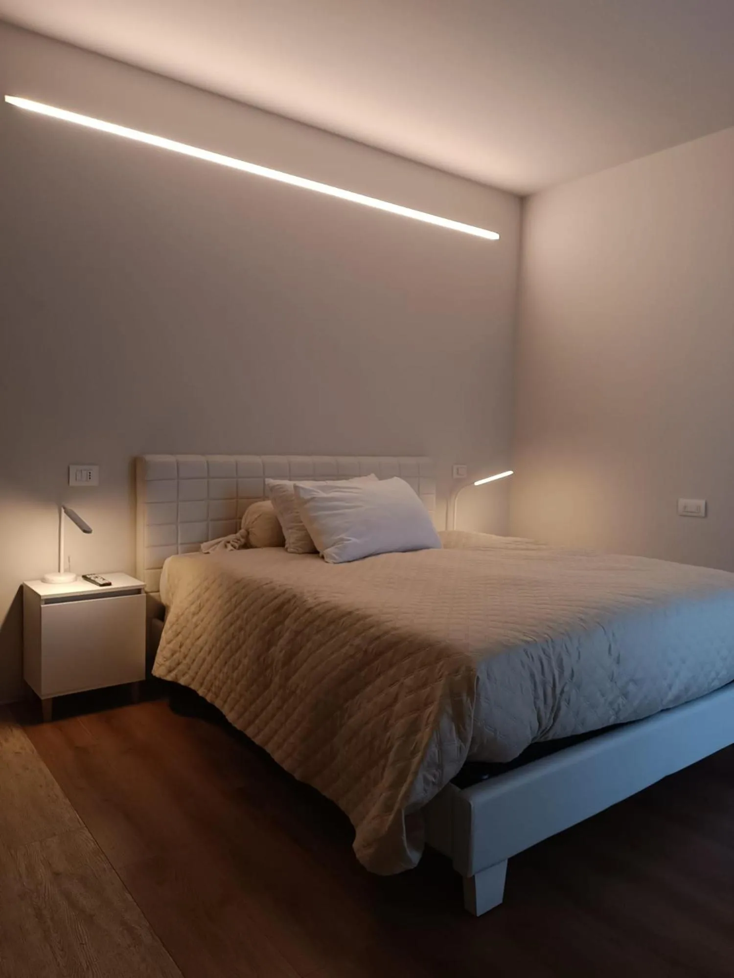 Bed in hotel garni Santa Caterina