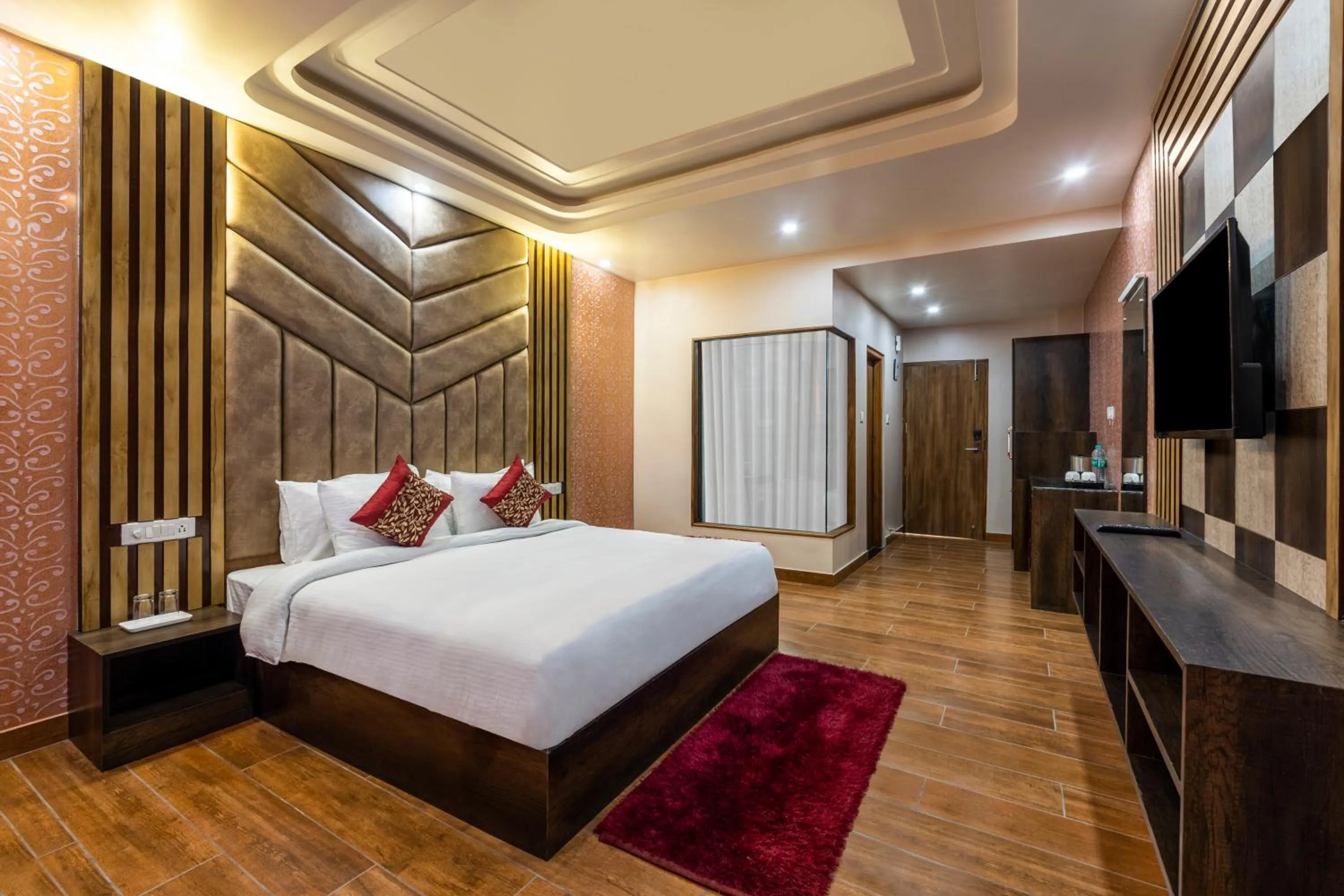 Bedroom, Bed in Sterling Shivalik Chail
