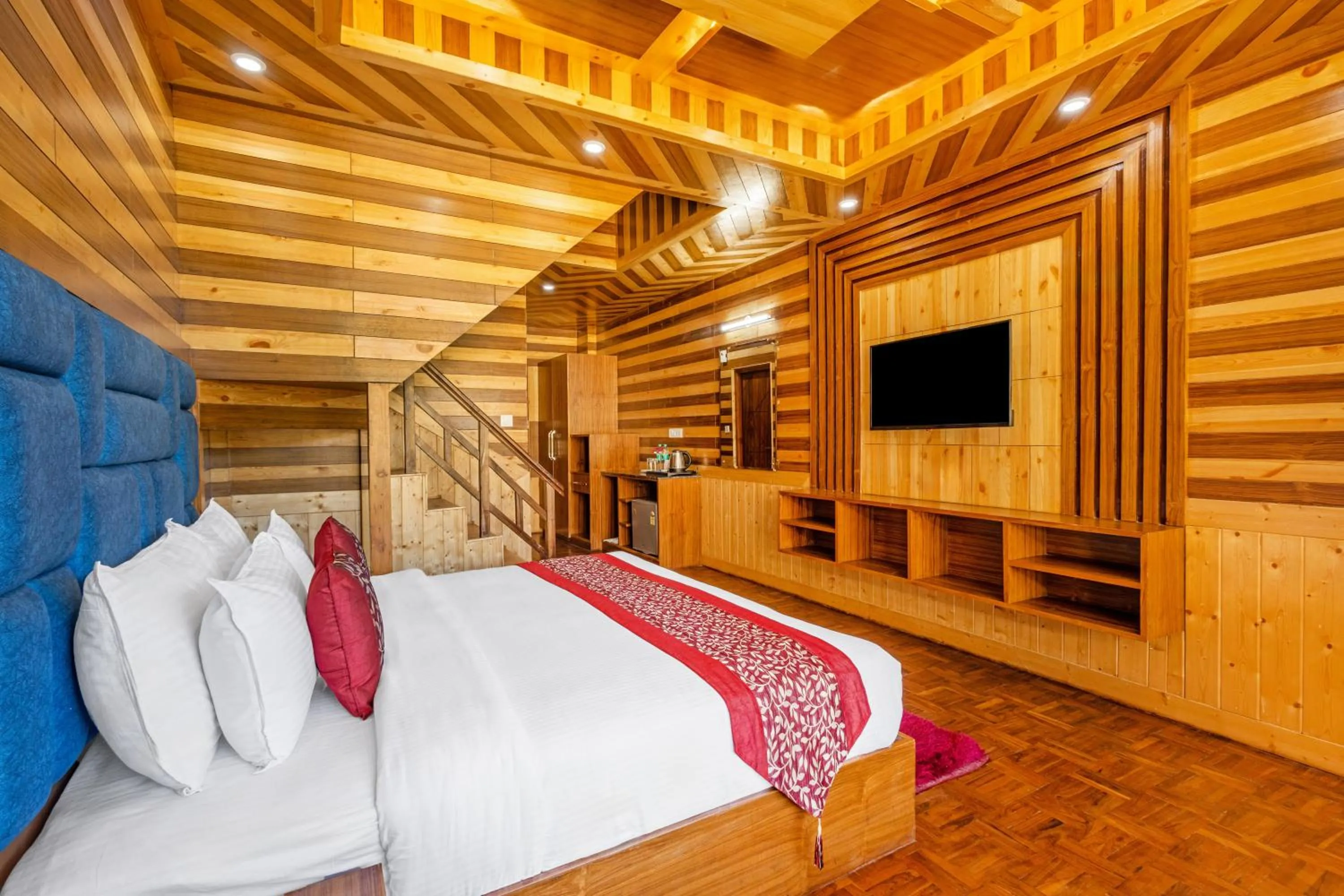 Bedroom, Bed in Sterling Shivalik Chail
