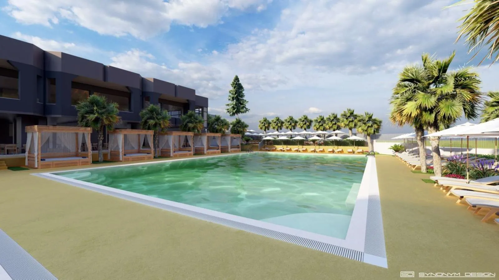 Swimming pool in Atliman Beach Park Hotel