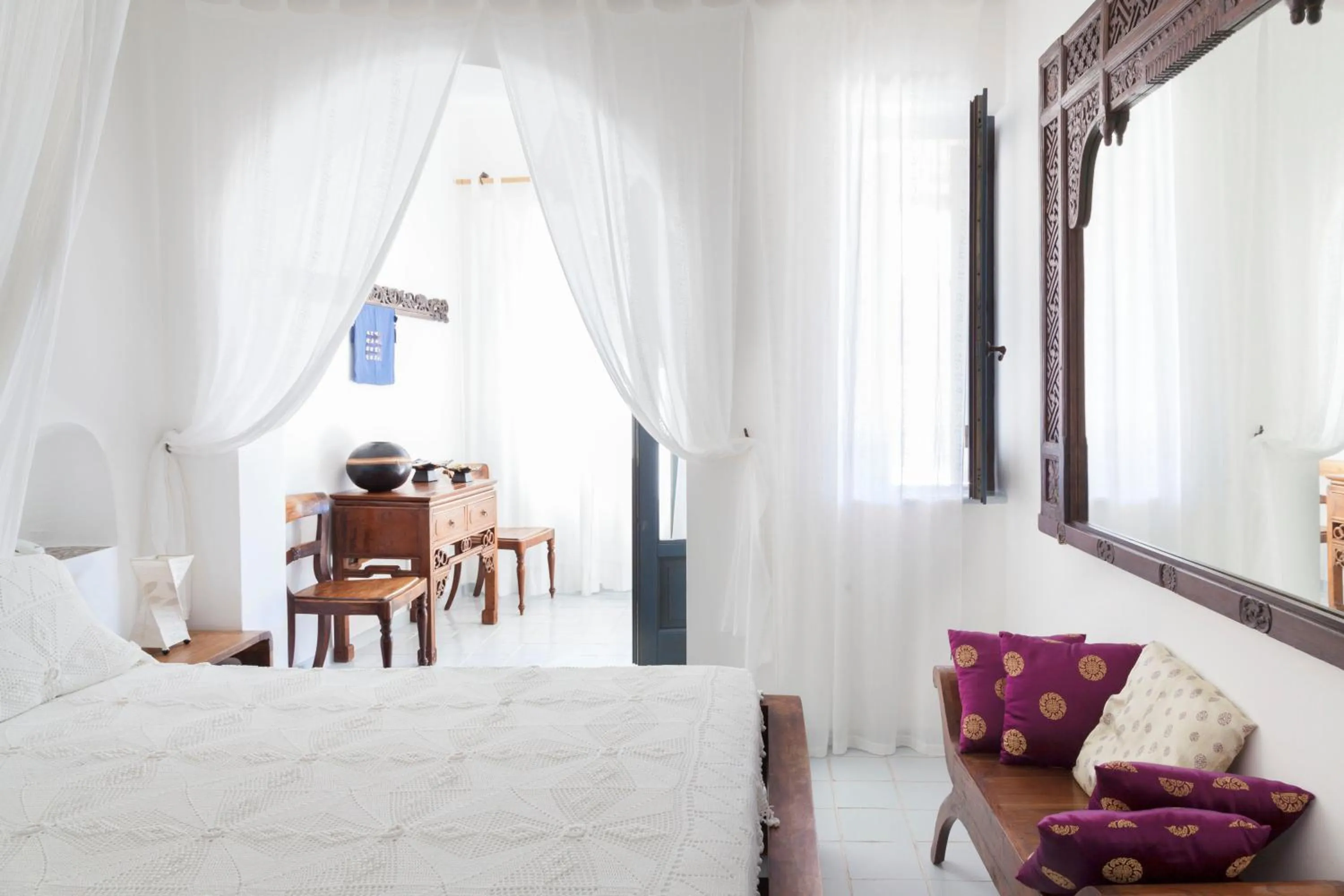 Bed in Quartara Boutique Hotel