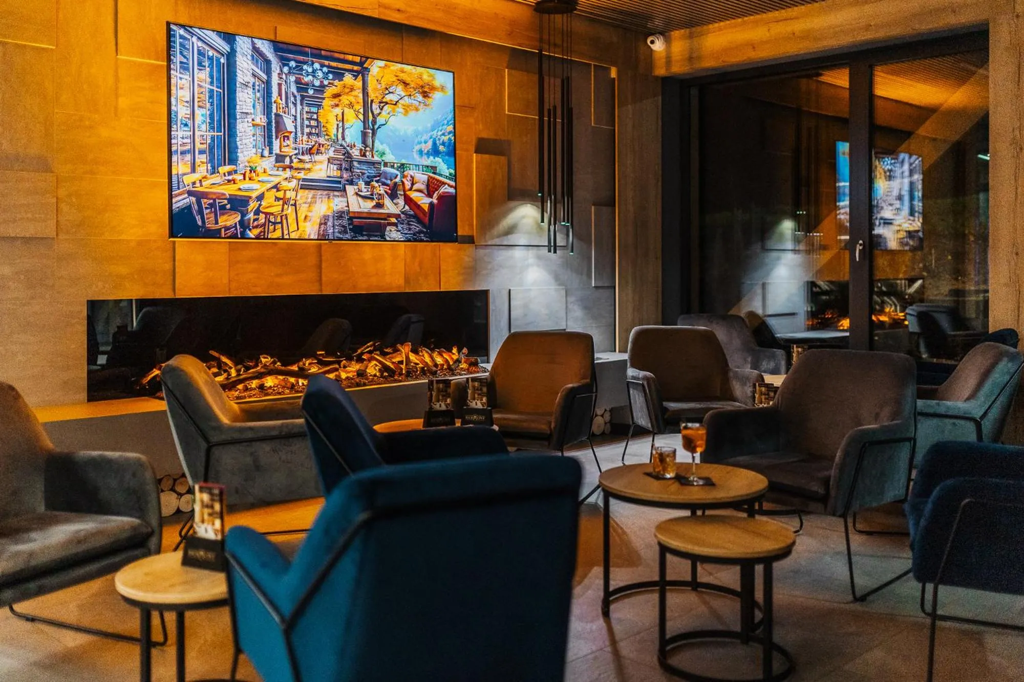 Lounge or bar in Rezydencja AQUA by GRANO