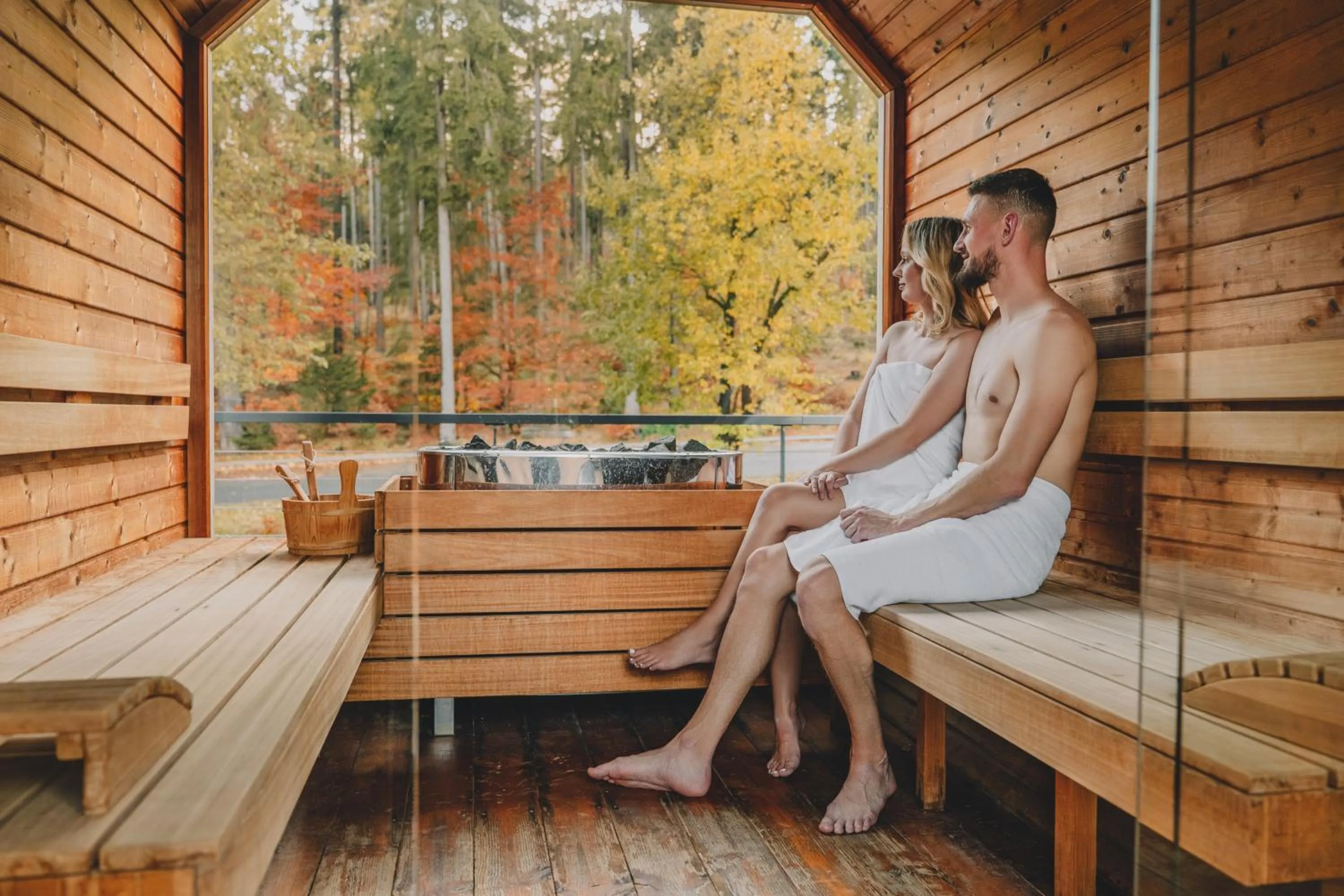 Sauna in Rezydencja AQUA by GRANO