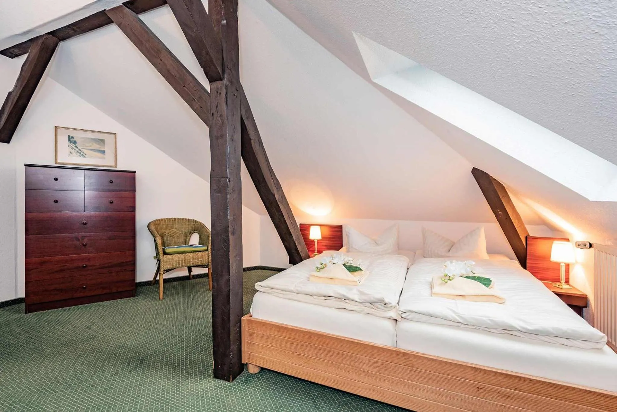 Bed in Strandvilla Imperator