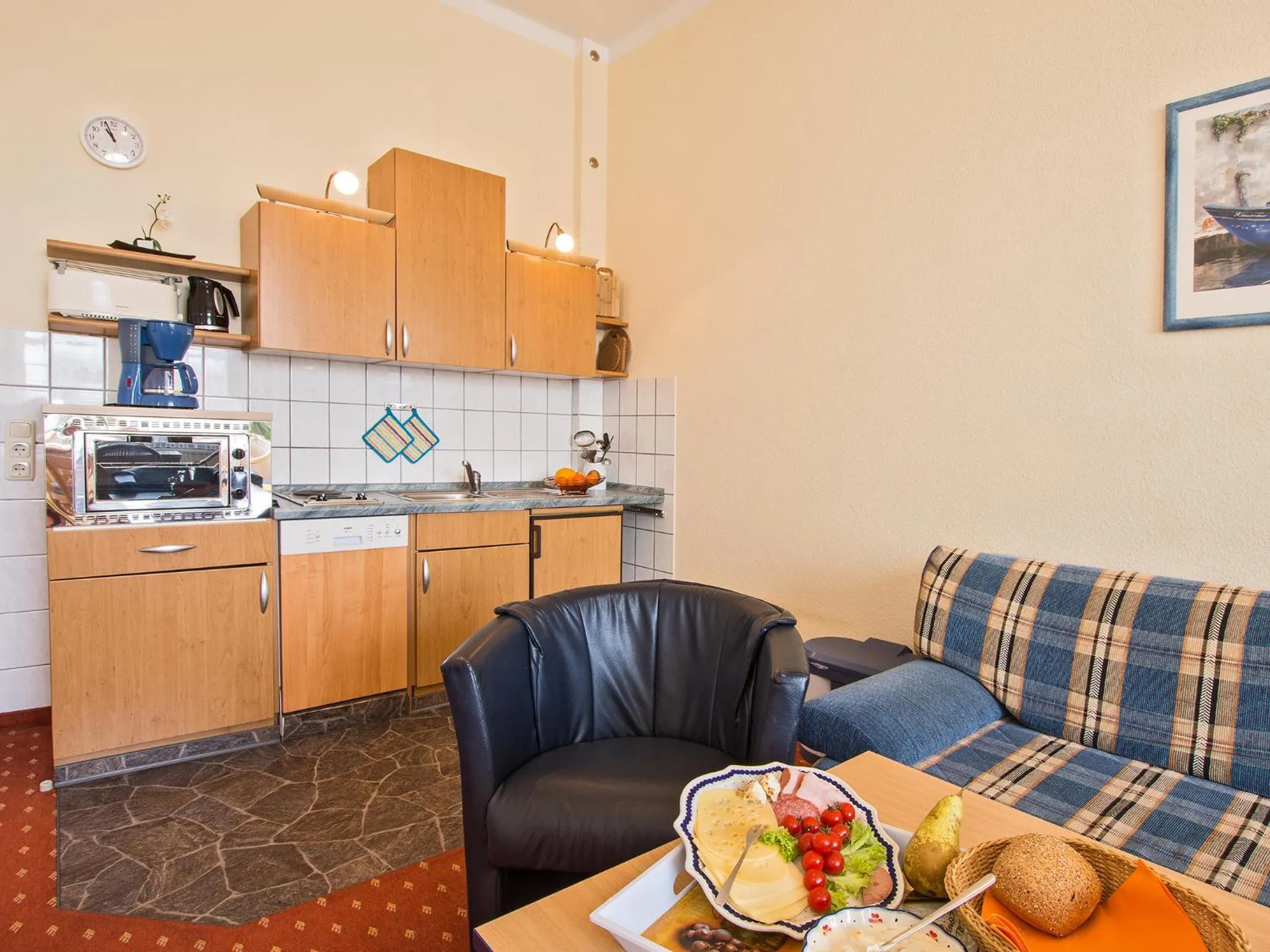Kitchen or kitchenette in Strandvilla Imperator