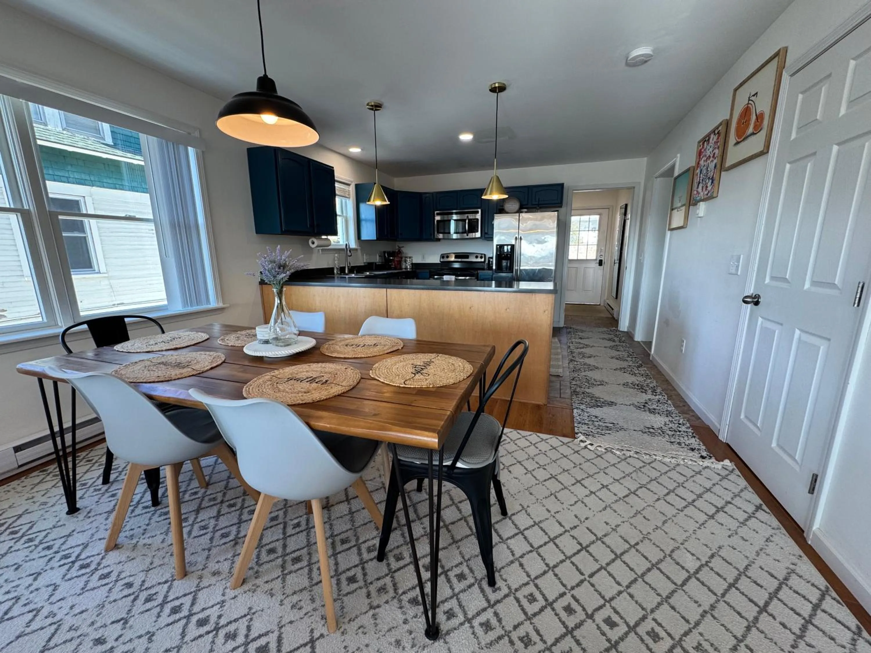 Dining area in Central Lake Placid Mountain Views
