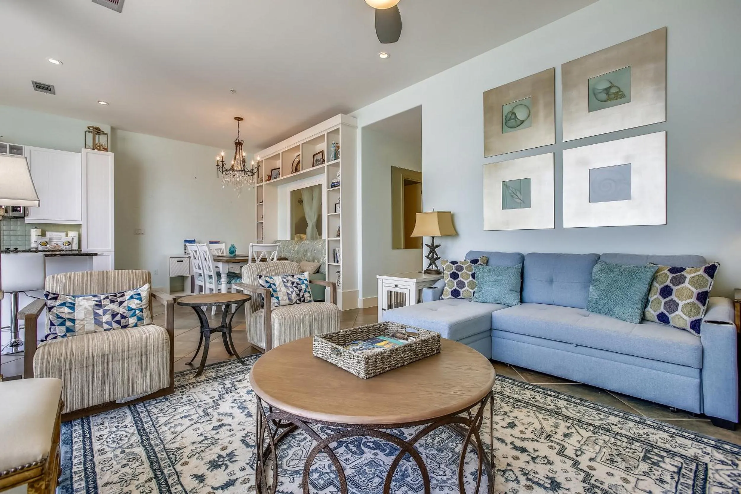 Living room in Diamond Beach 608-Blue Lagoon