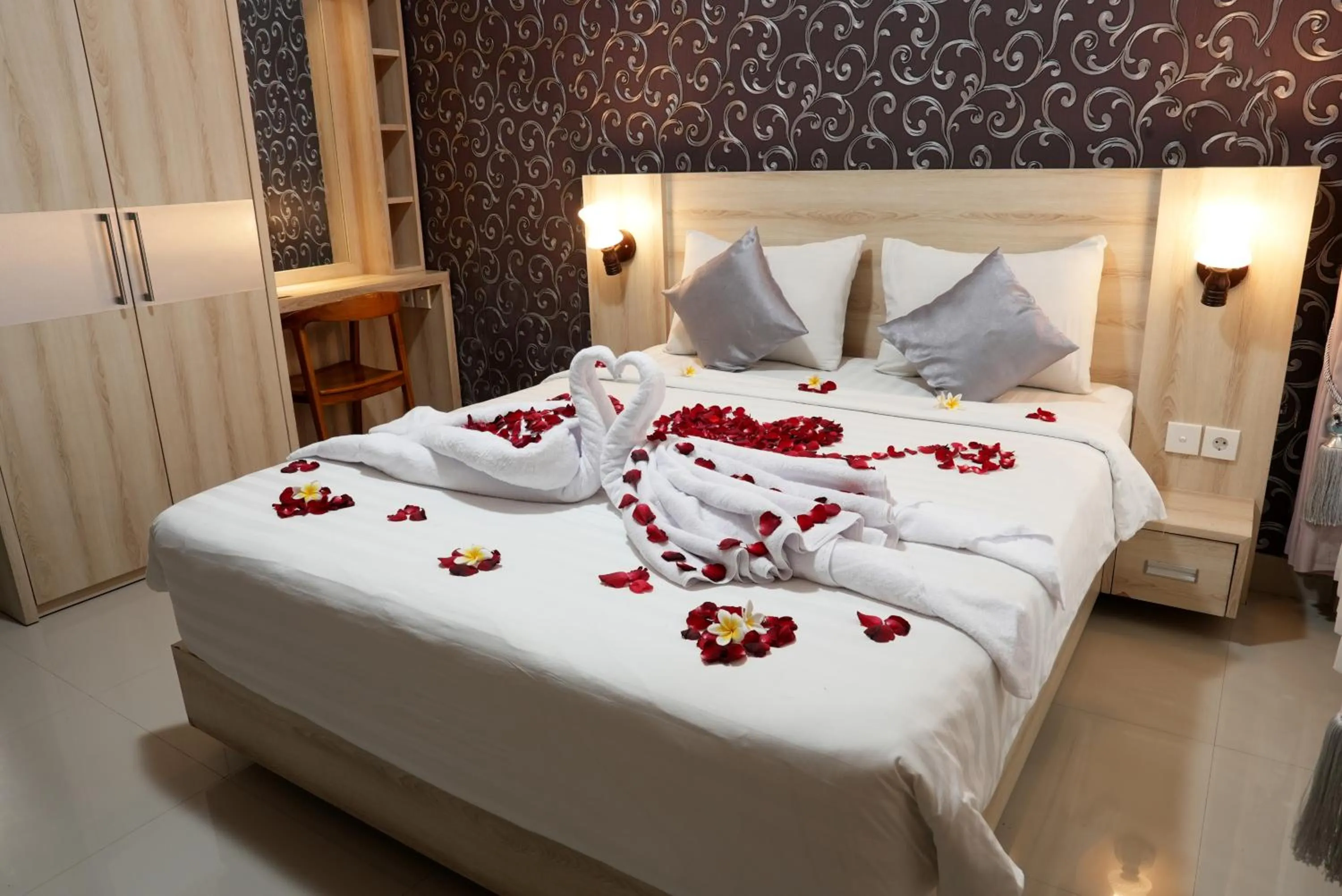 Bed in North Wing Canggu Resort