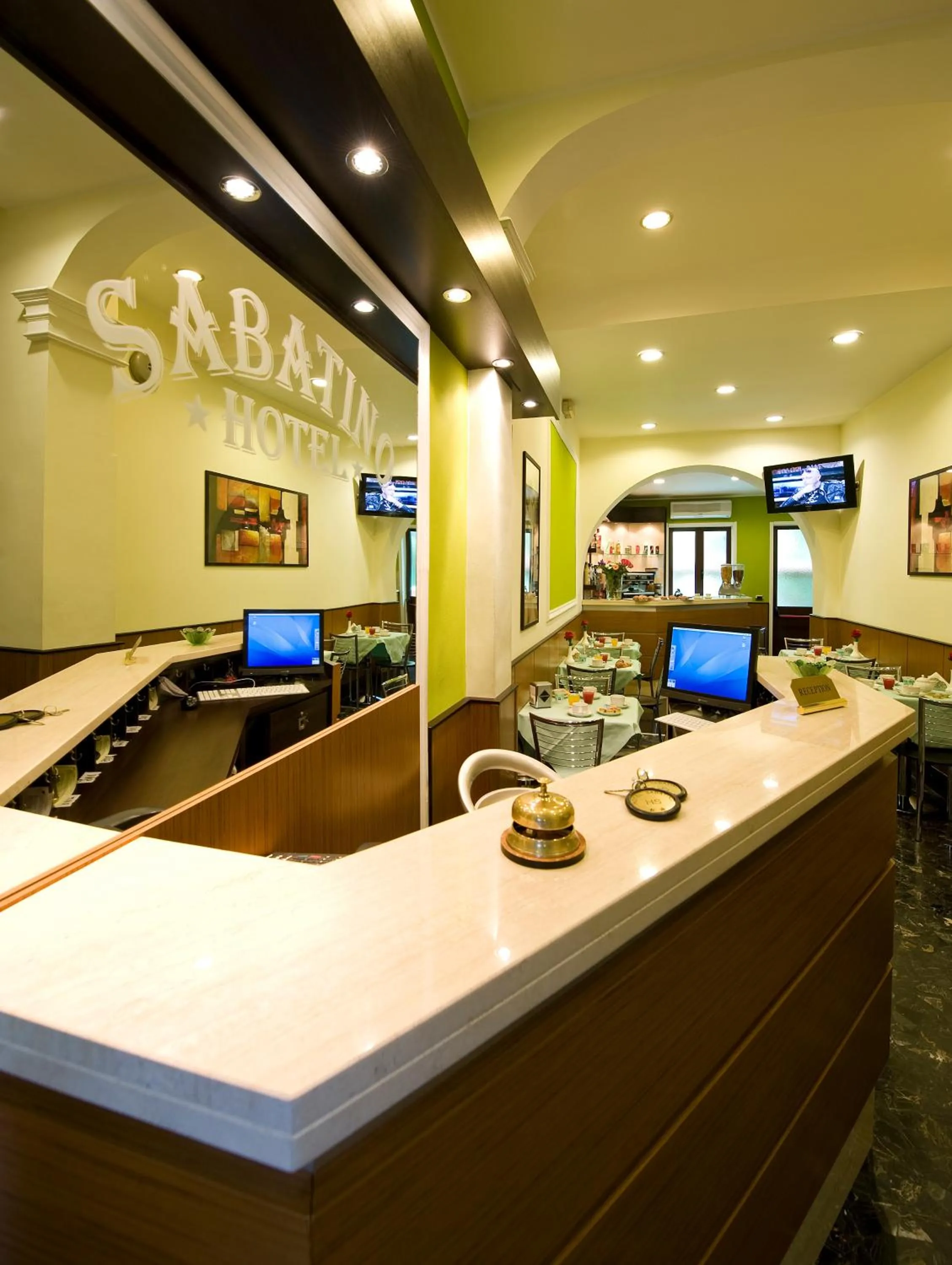 Lobby or reception in Hotel Sabatino Milan