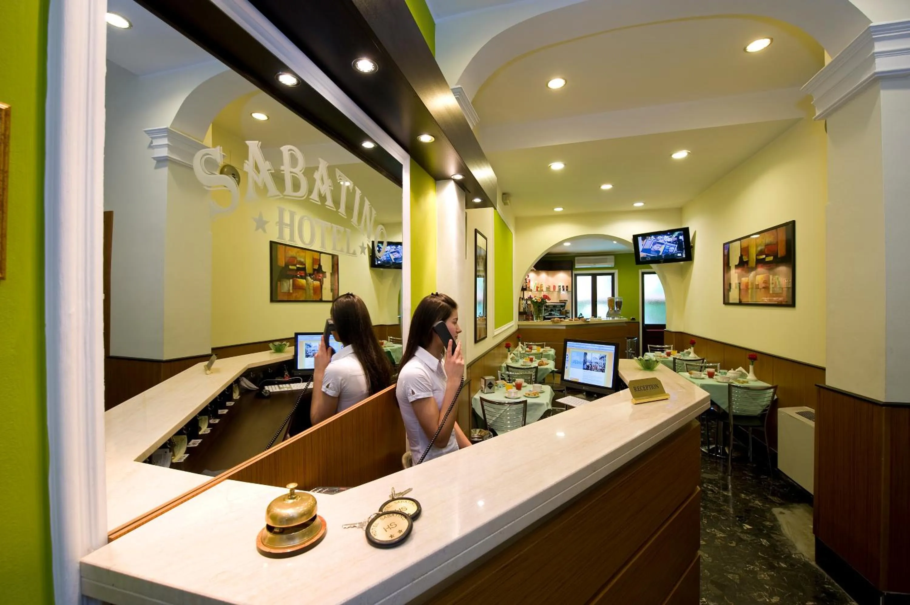 Lobby or reception in Hotel Sabatino Milan