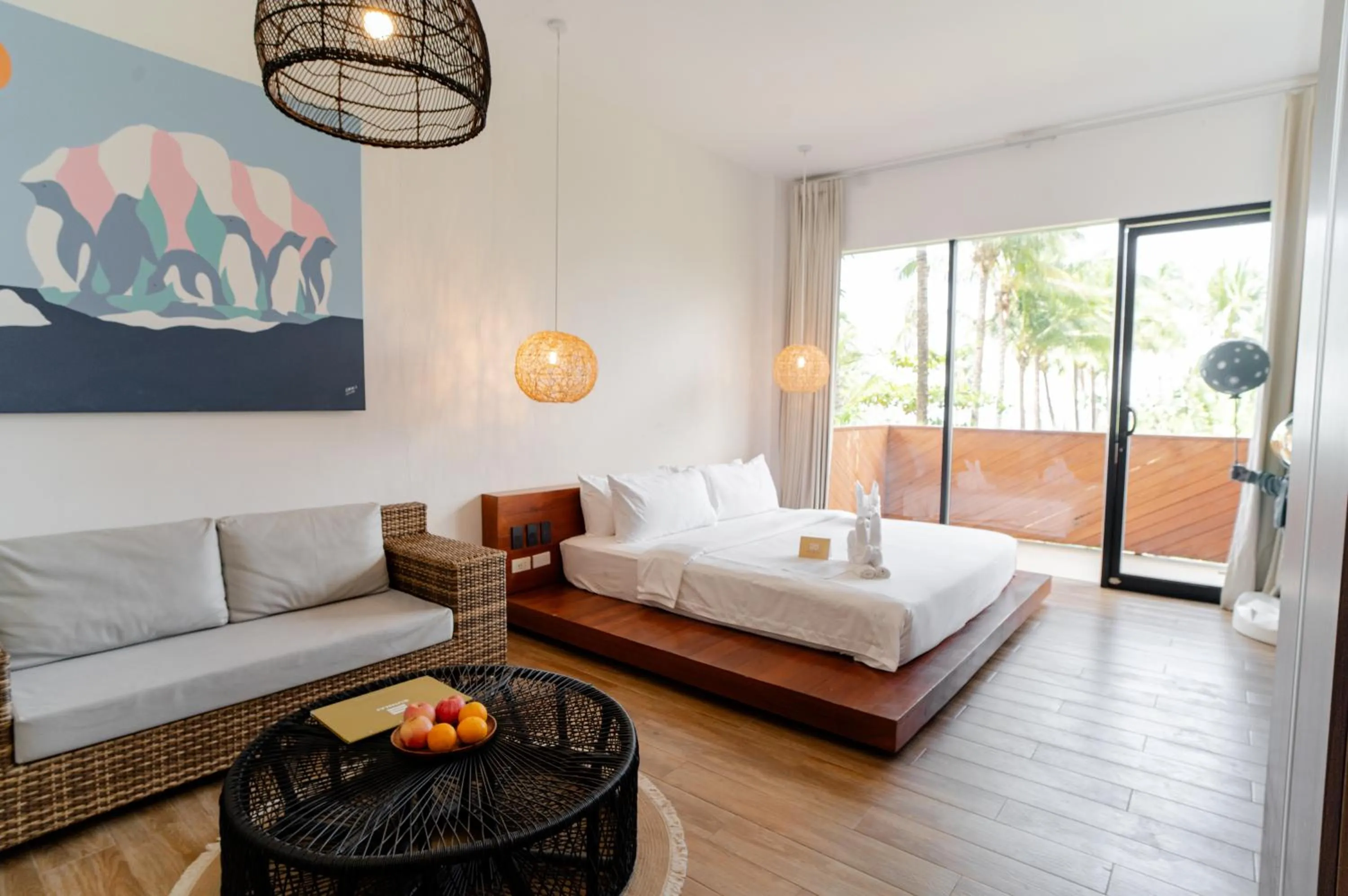 Bed in Nacpan Beach Resort Managed by H Hospitality Group