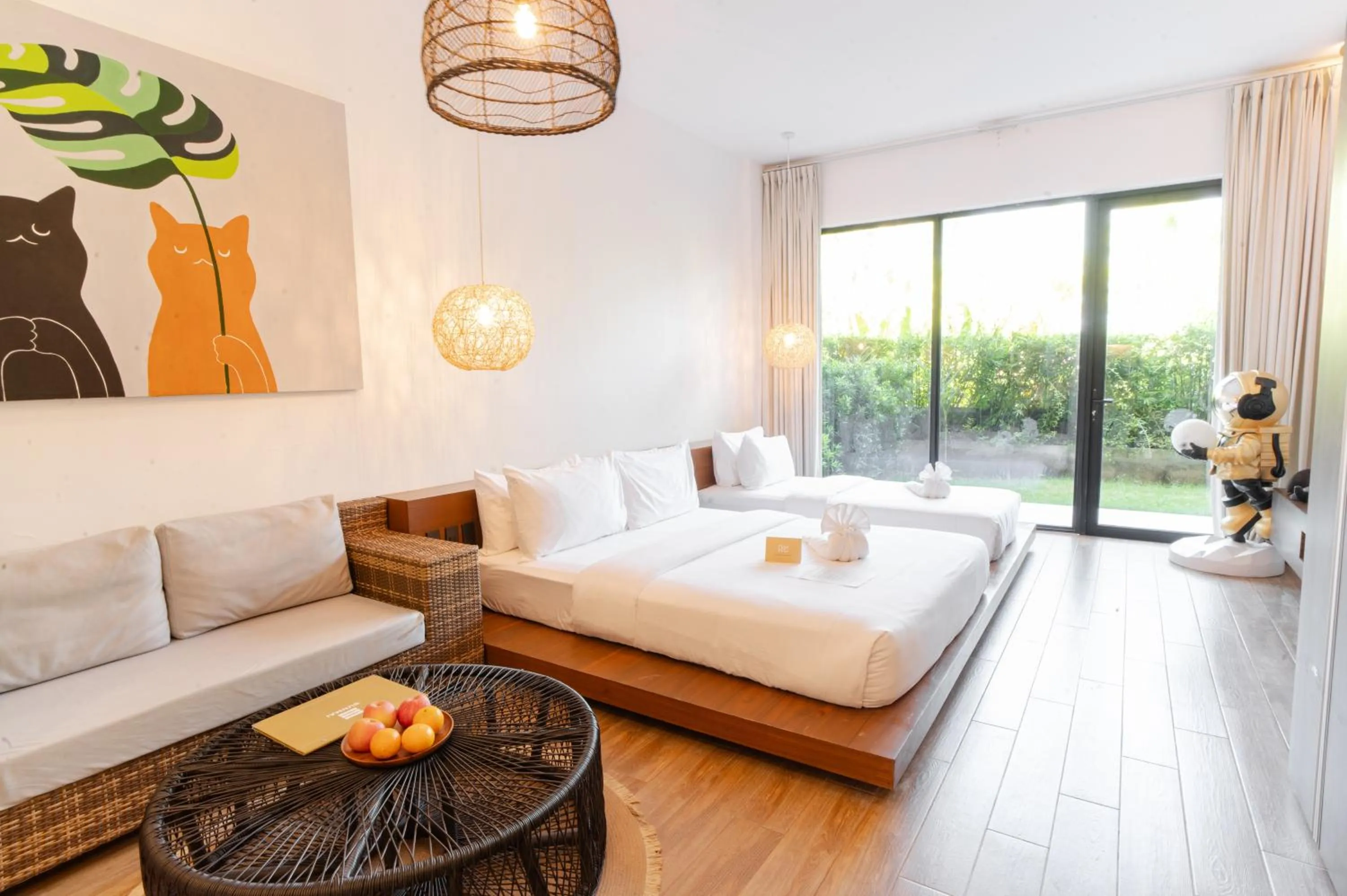 Bed in Nacpan Beach Resort Managed by H Hospitality Group