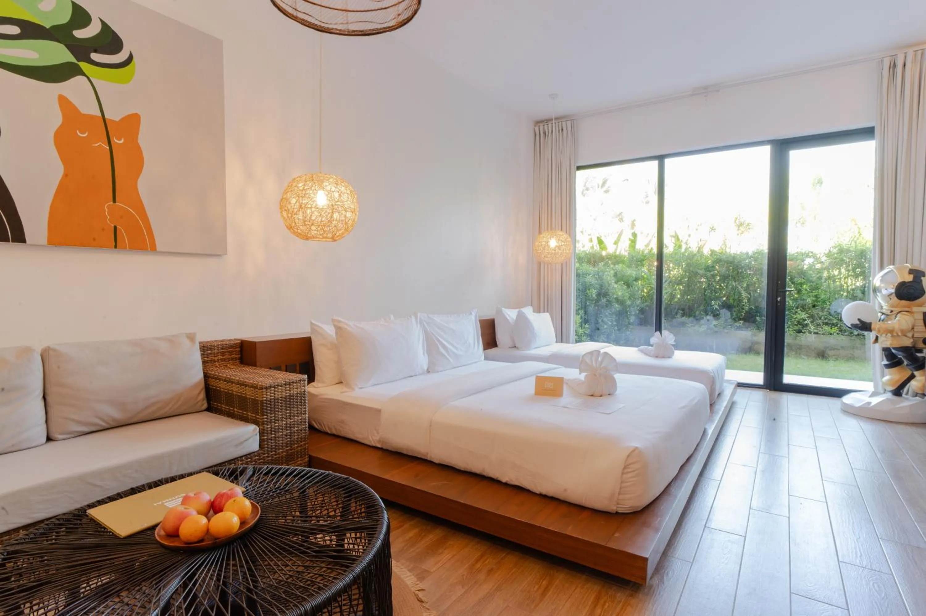 Bed in Nacpan Beach Resort Managed by H Hospitality Group