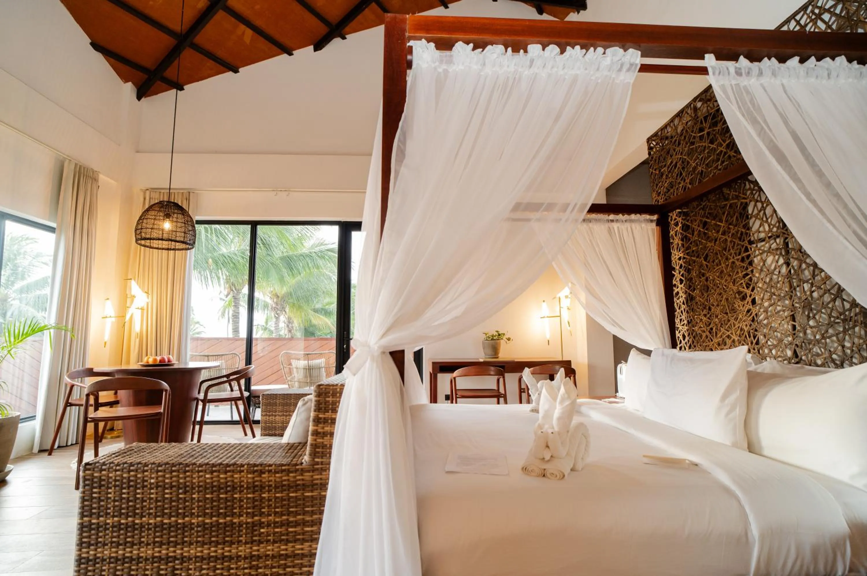 Bed in Nacpan Beach Resort Managed by H Hospitality Group