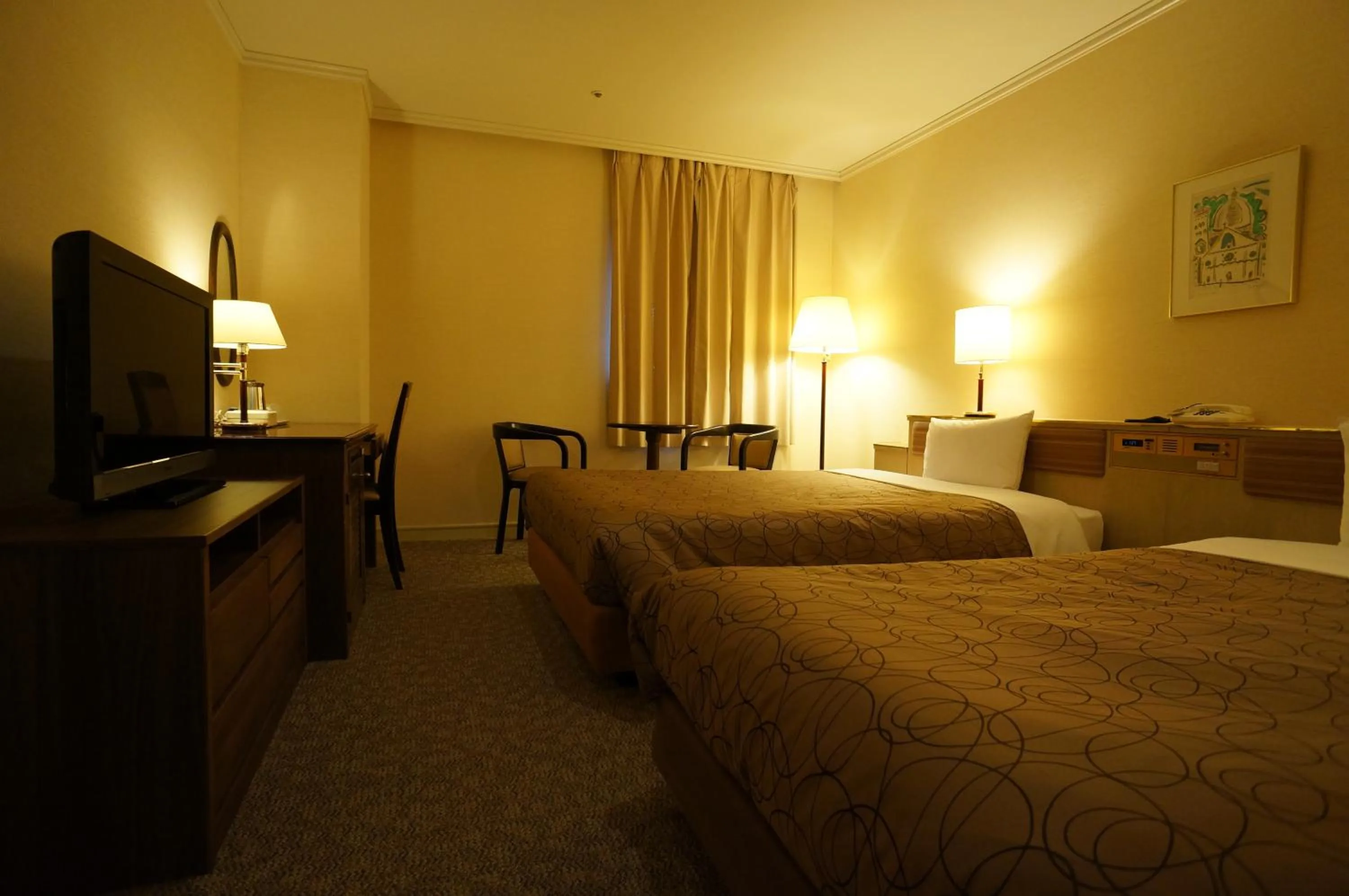 Photo of the whole room, Bed in Asakusa Central Hotel