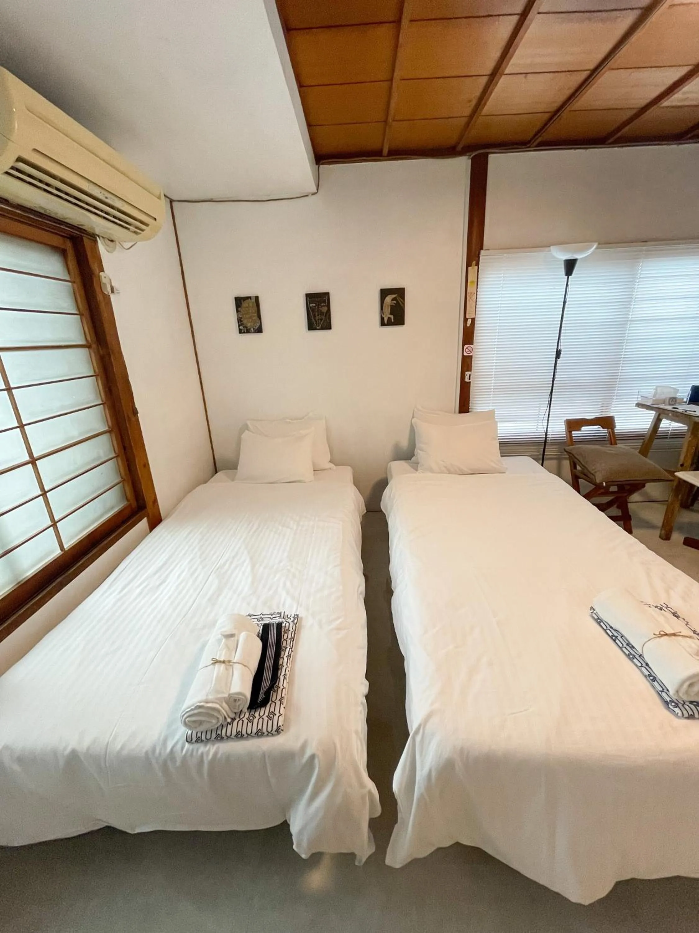 Bed in Kikusui Ryokan