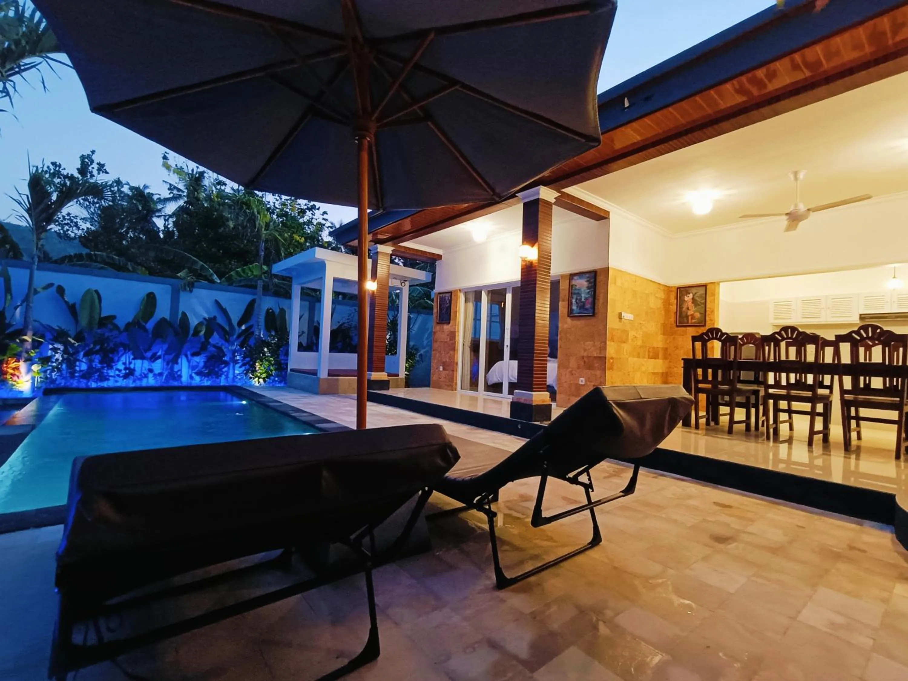 Pool view in Villa TWIN FLOWER