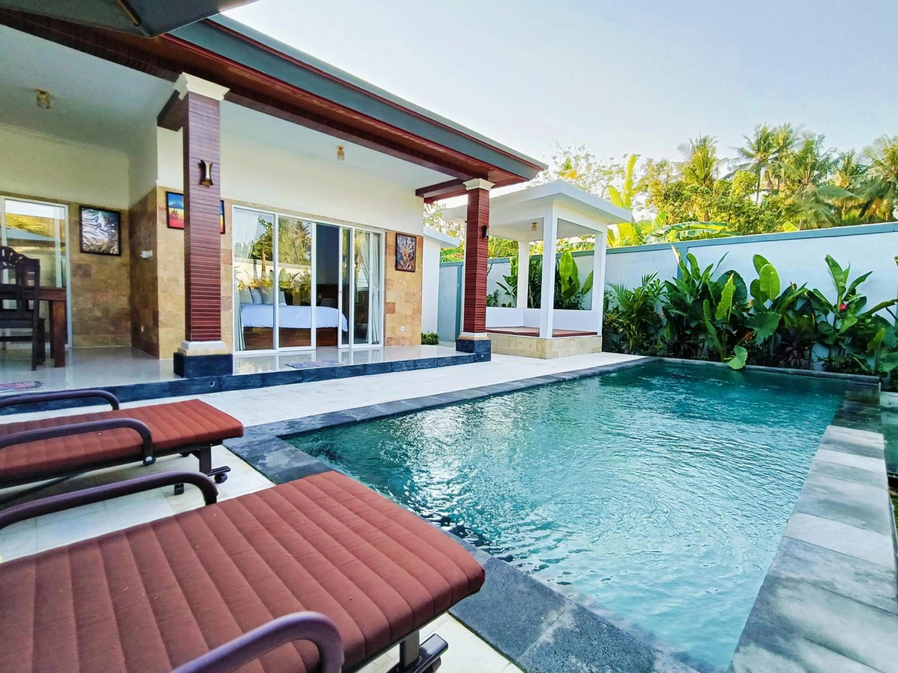 Pool view in Villa TWIN FLOWER