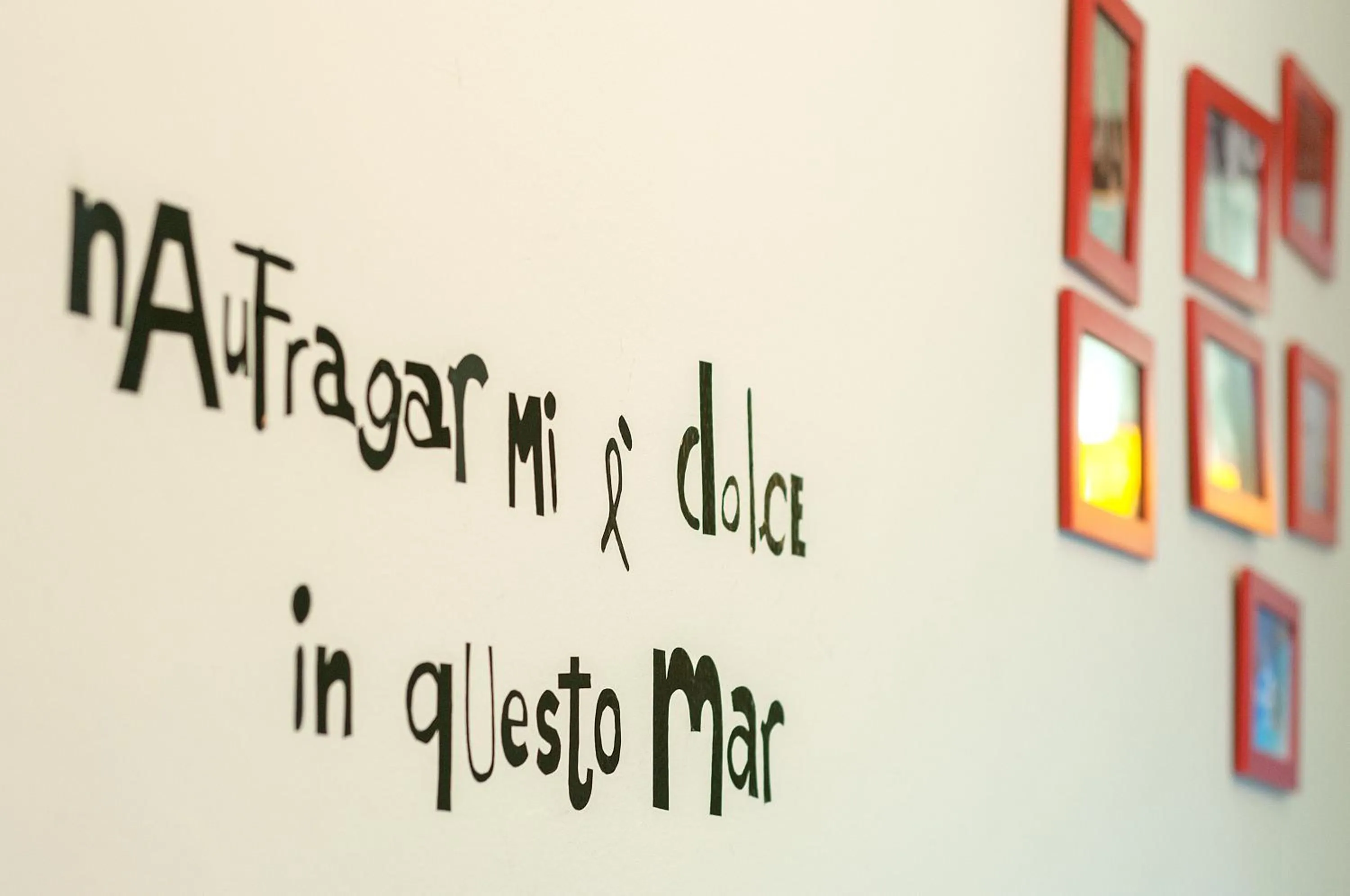 Decorative detail in Ostello degli Elefanti