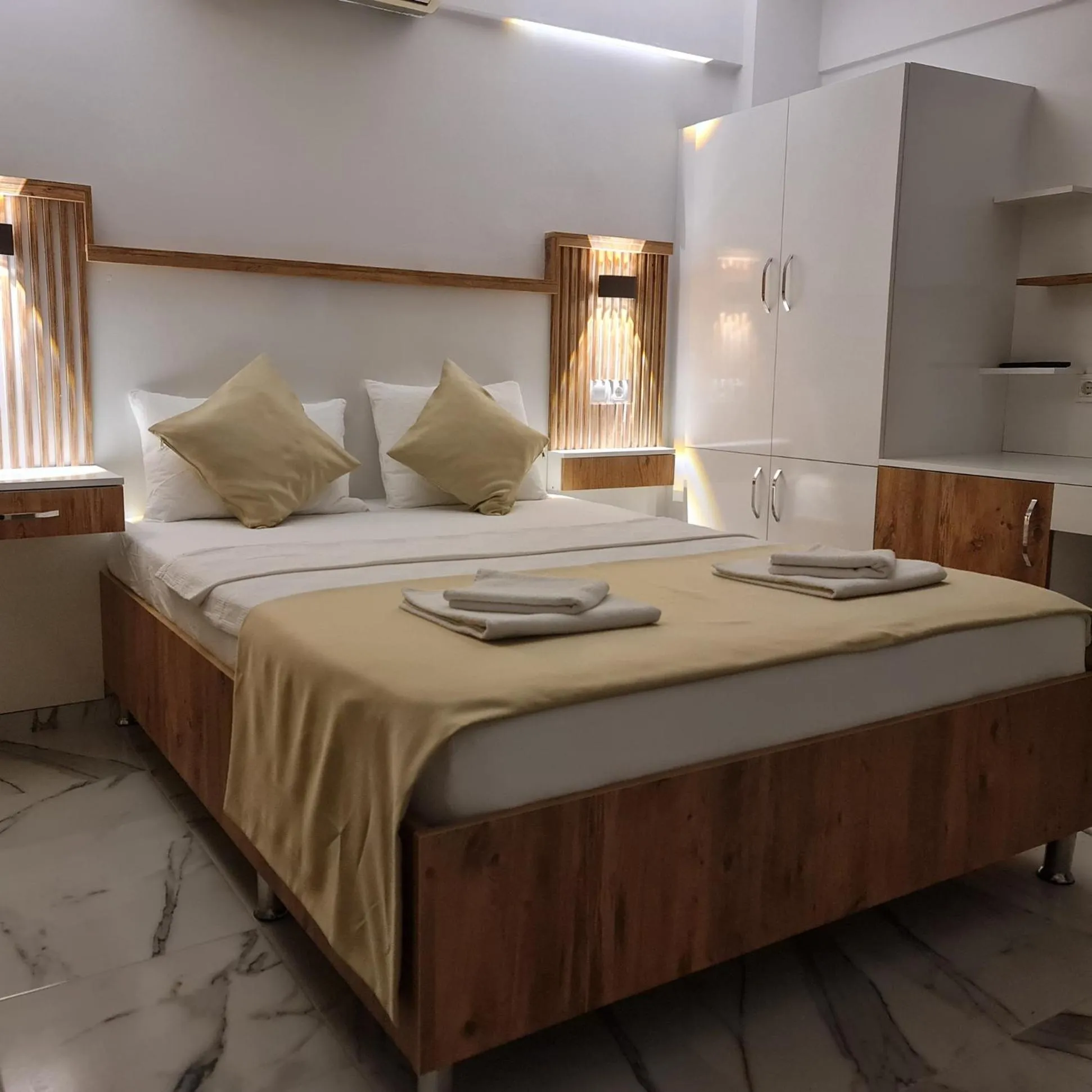 Bedroom, Bed in ALİBABAM APART OTEL