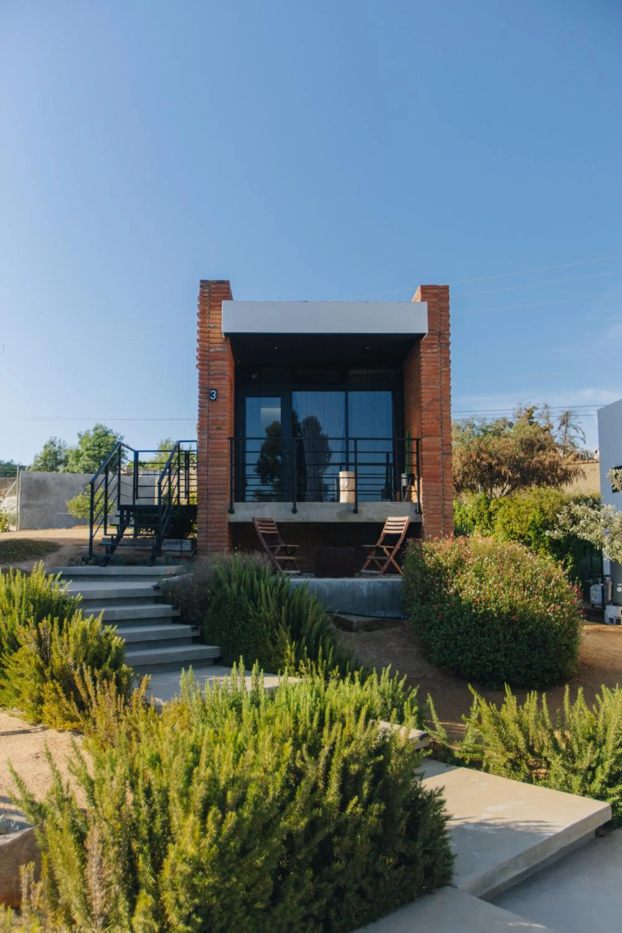 Garden view in Hotel Otero Valle de Guadalupe