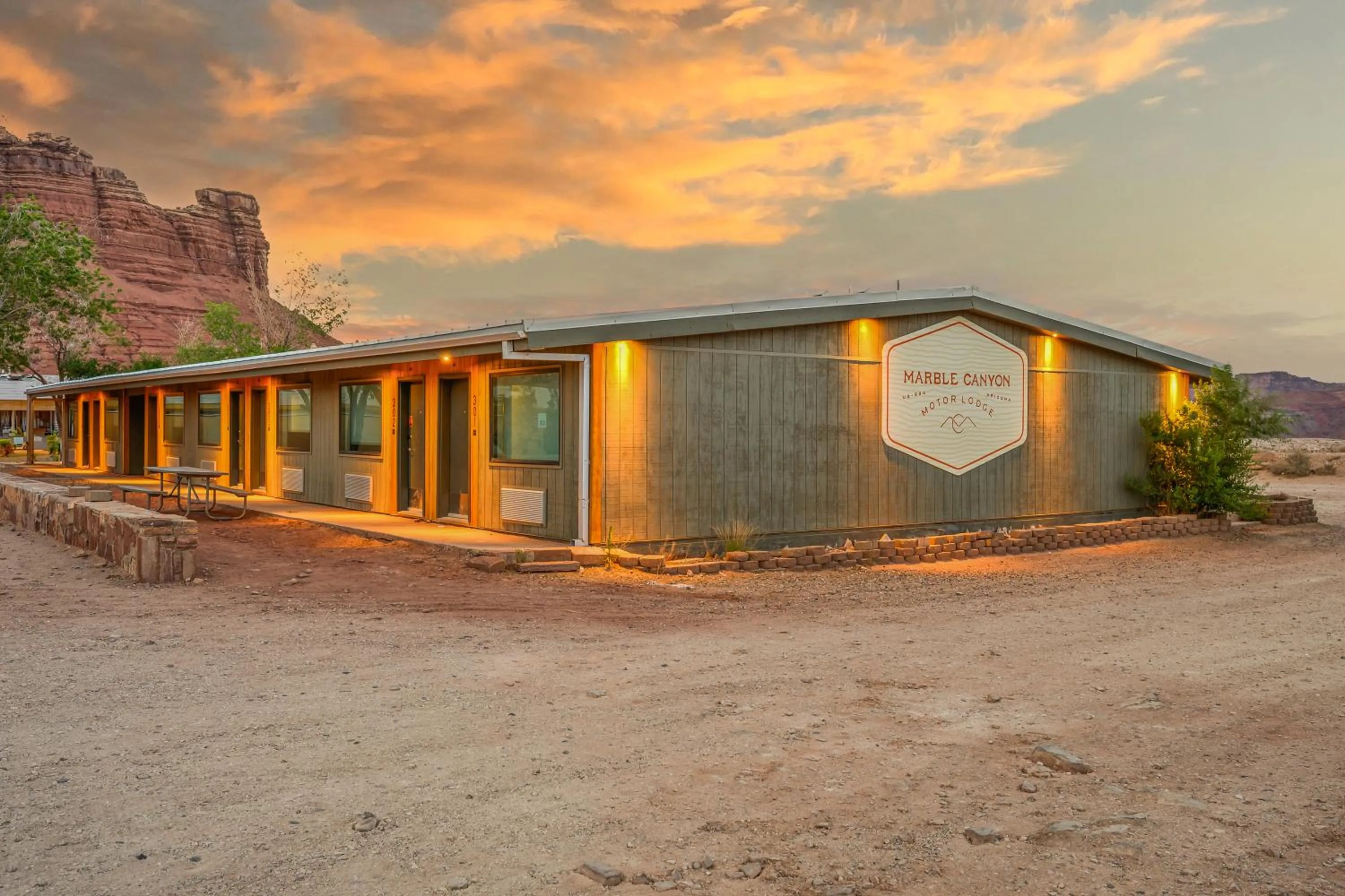 Property building in Marble Canyon Lodge