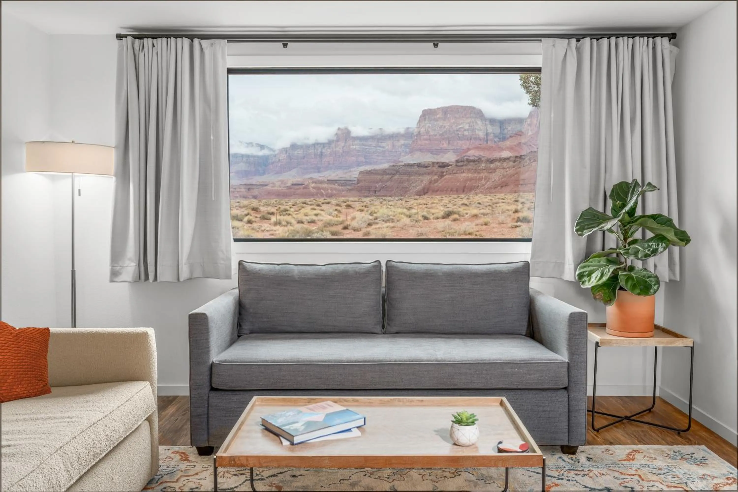Living room in Marble Canyon Lodge