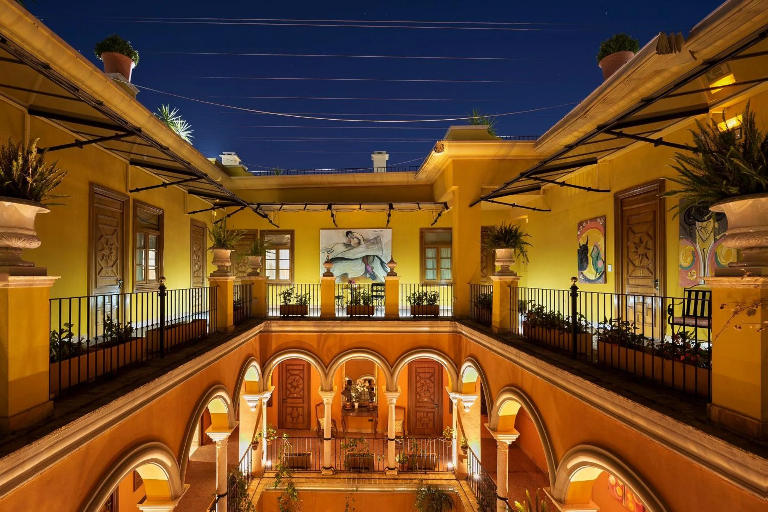 Patio in Hotel Casa Del Poeta