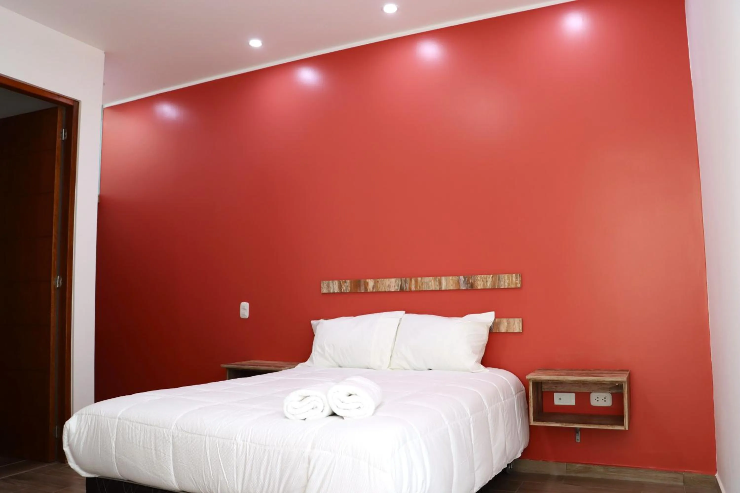 Bed in La Estancia Hotel Ica