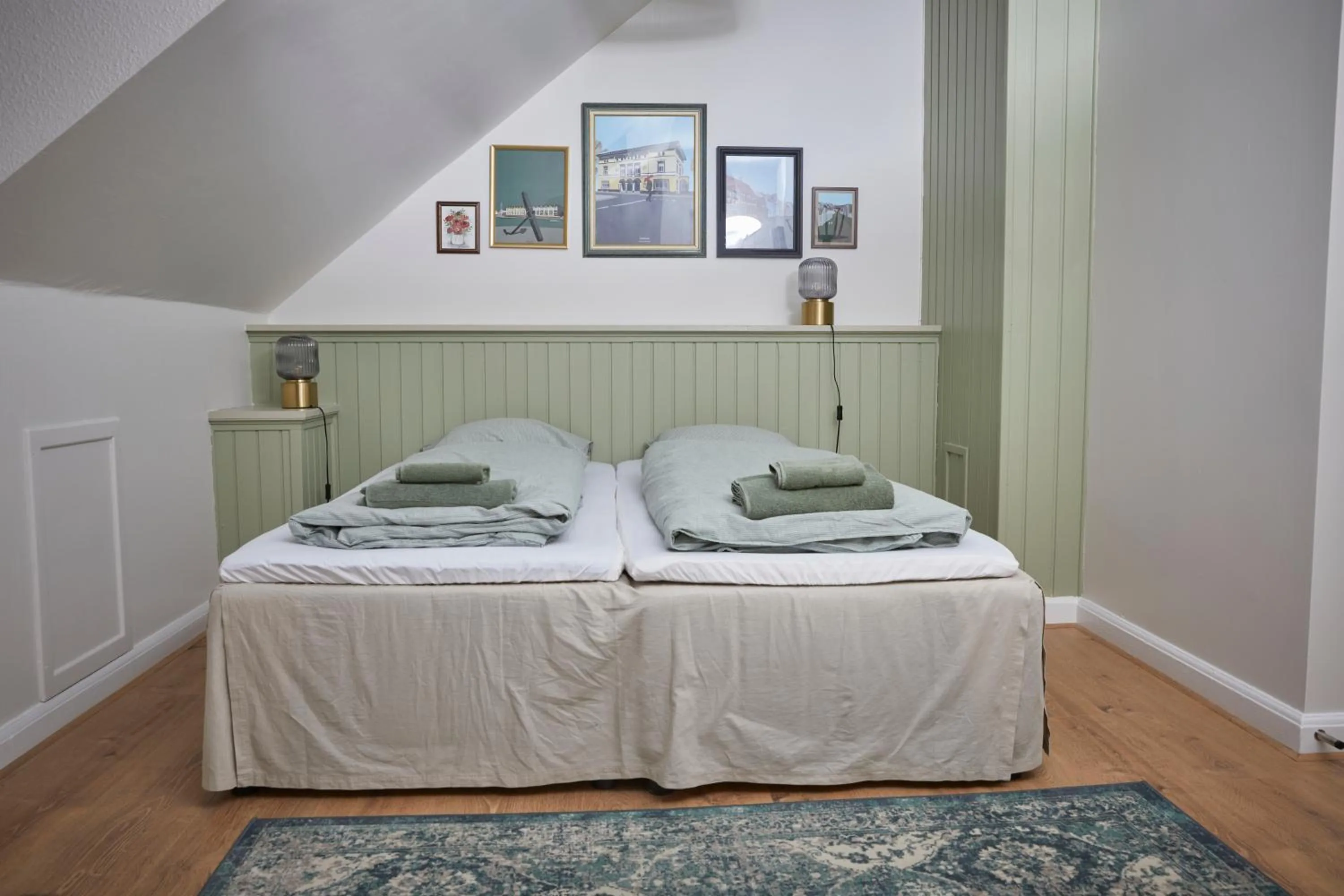 Bed in Hotel Villa Gulle