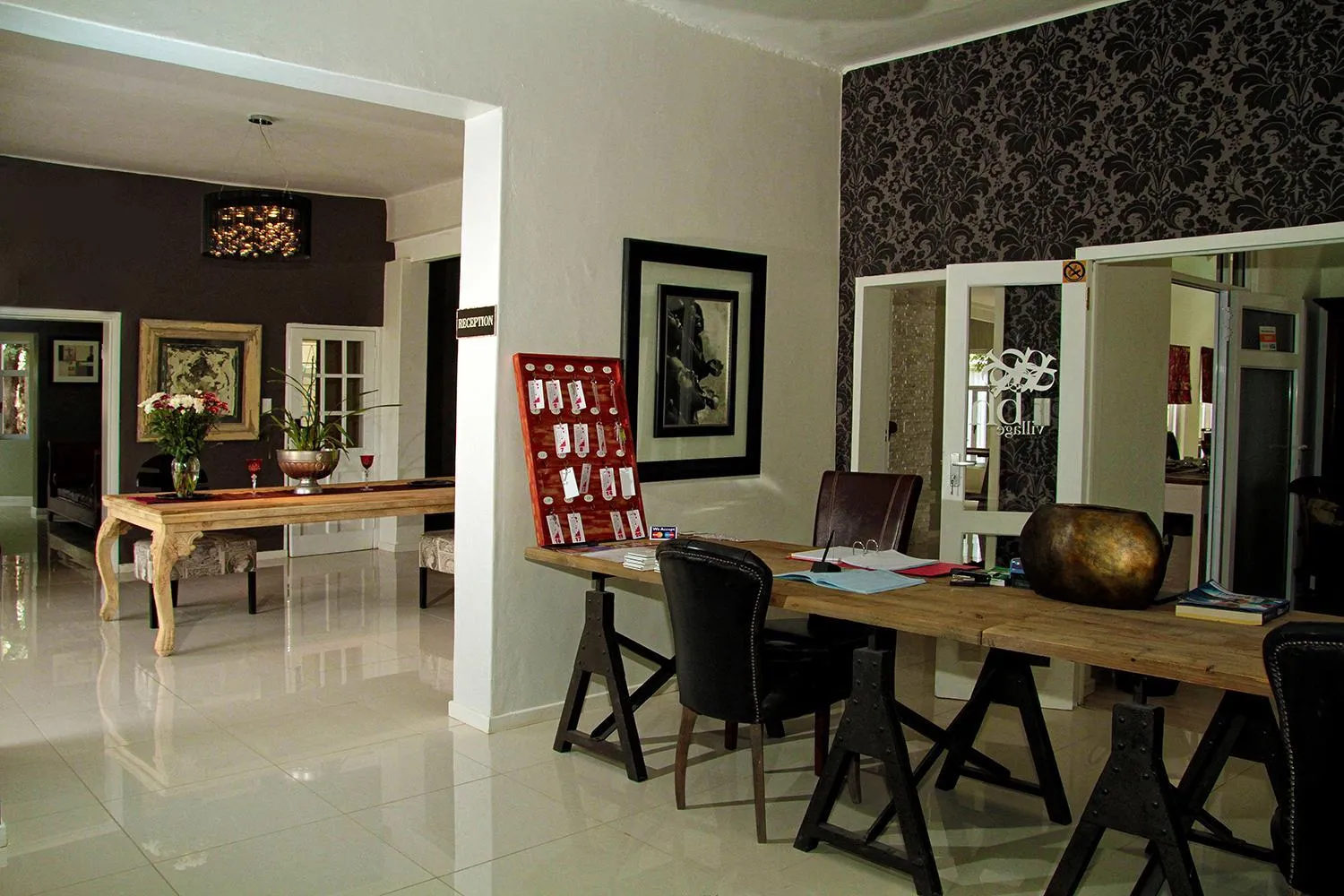 Lobby or reception in Village Boutique Hotel